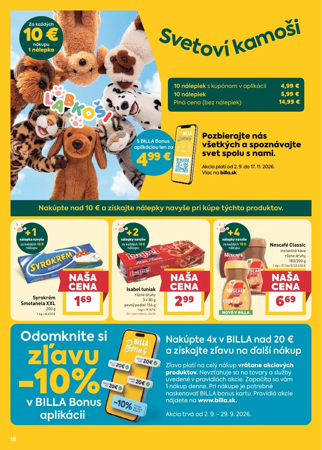 Billa leták, strana 18 z 31 — Nescafé Classic instantná káva