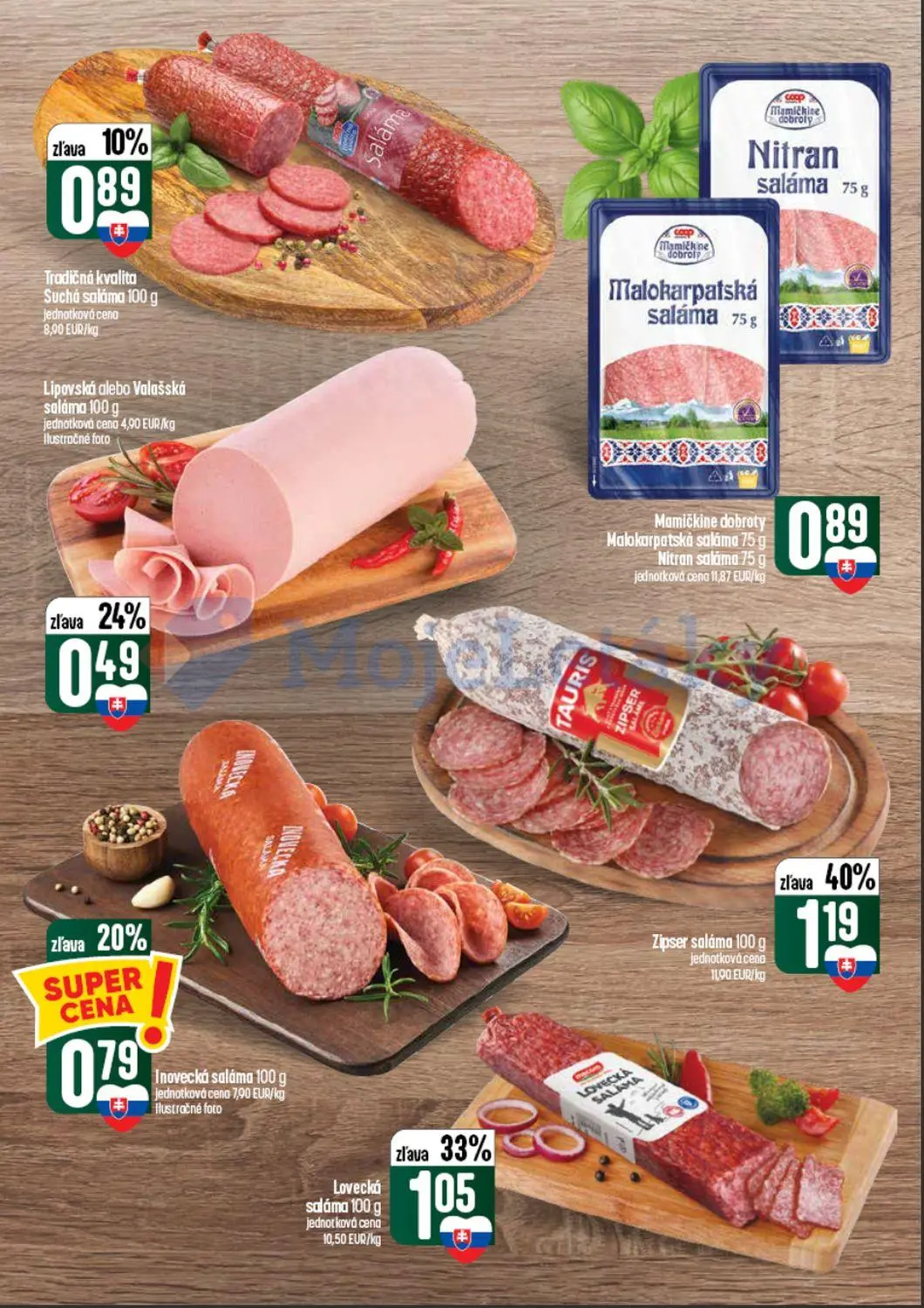 Coop Tempo leták, strana 16 z 60 — Zipser saláma, Lovecká saláma, Inovecká saláma