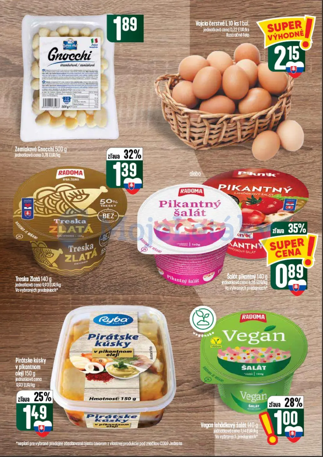 Coop Tempo leták, strana 19 z 60 — Treska Zlatá, Pirátske kúsky v pikantnom oleji, Šalát pikantný