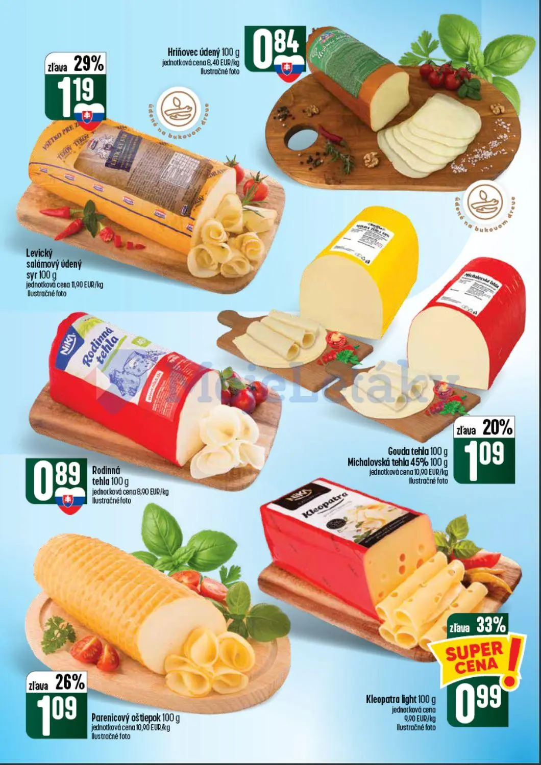 Coop Tempo leták, strana 22 z 60 — Levický salámový údený syr, Kleopatra light, Parenicový oštiepok