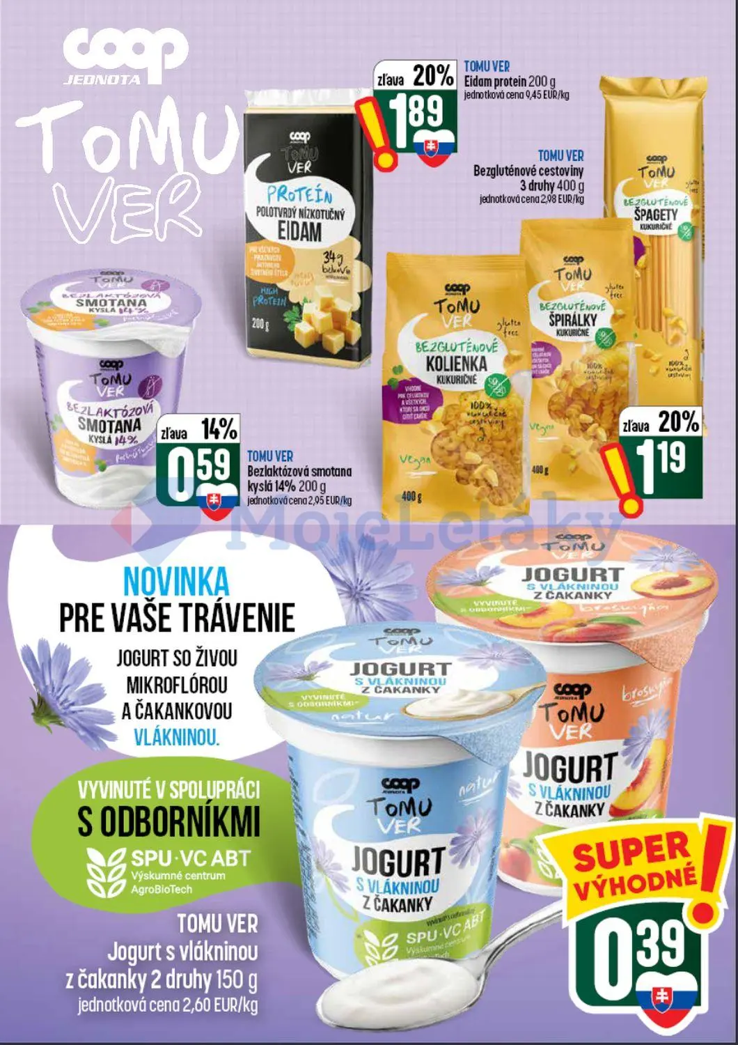 Coop Tempo leták, strana 30 z 60 — Eidam protein, Bezgluténové cestoviny 3 druhy, Bezlaktózová smotana kyslá