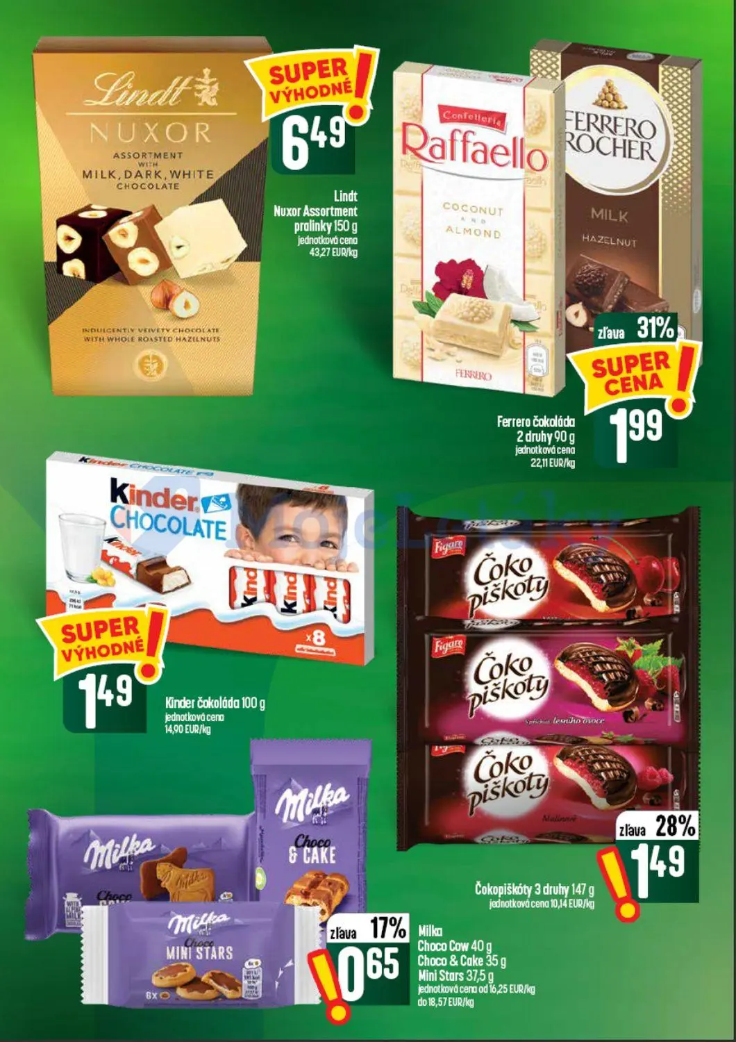 Coop Tempo leták, strana 41 z 60 — Ferrero čokoláda, Čokopiškóty, Milka Choco Cow