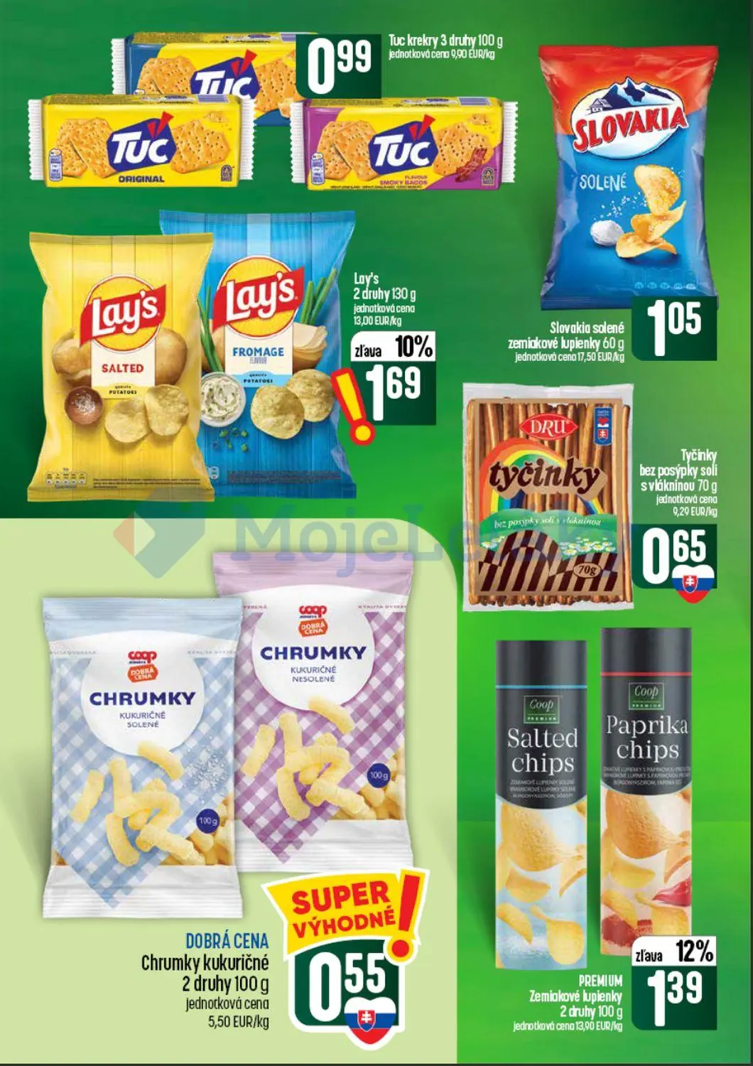 Coop Tempo leták, strana 44 z 60 — Lay's, PREMIUM Zemiakové lupienky, Tuc krekry 3 druhy
