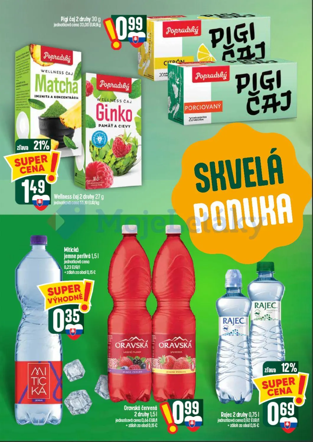 Coop Tempo leták, strana 46 z 60 — Wellness čaj 2 druhy, Rajec 2 druhy, Pigi čaj 2 druhy 30 g