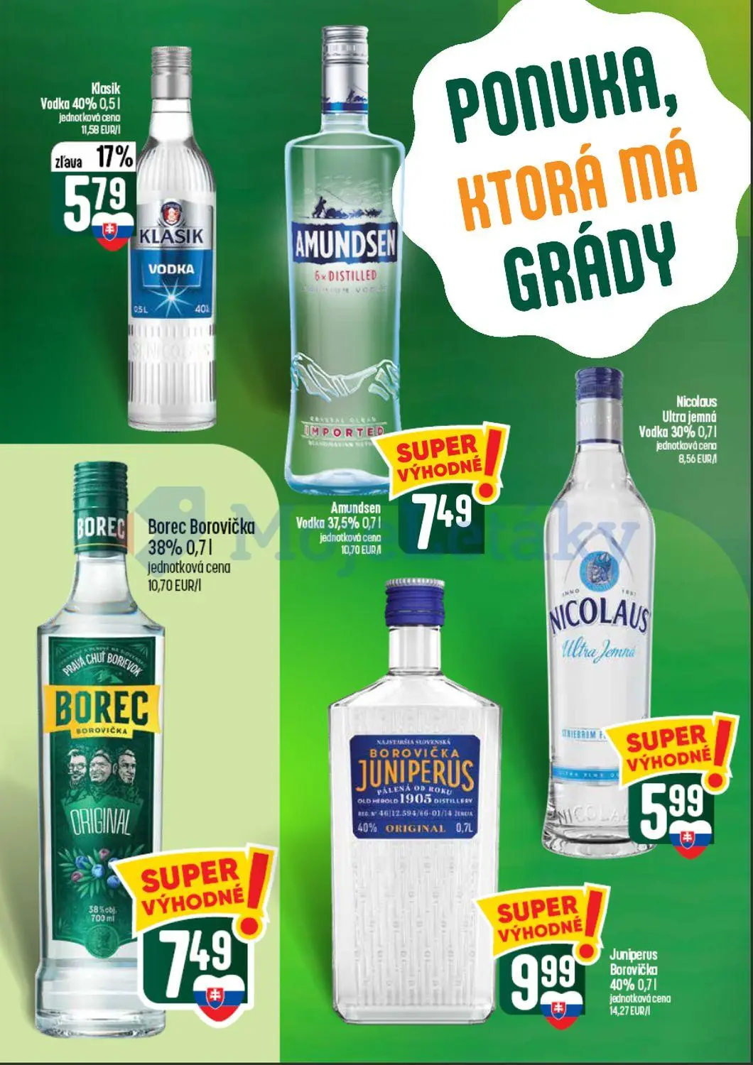 Coop Tempo leták, strana 54 z 60 — Klasik Vodka, Amundsen Vodka, Nicolaus Ultra jemná Vodka