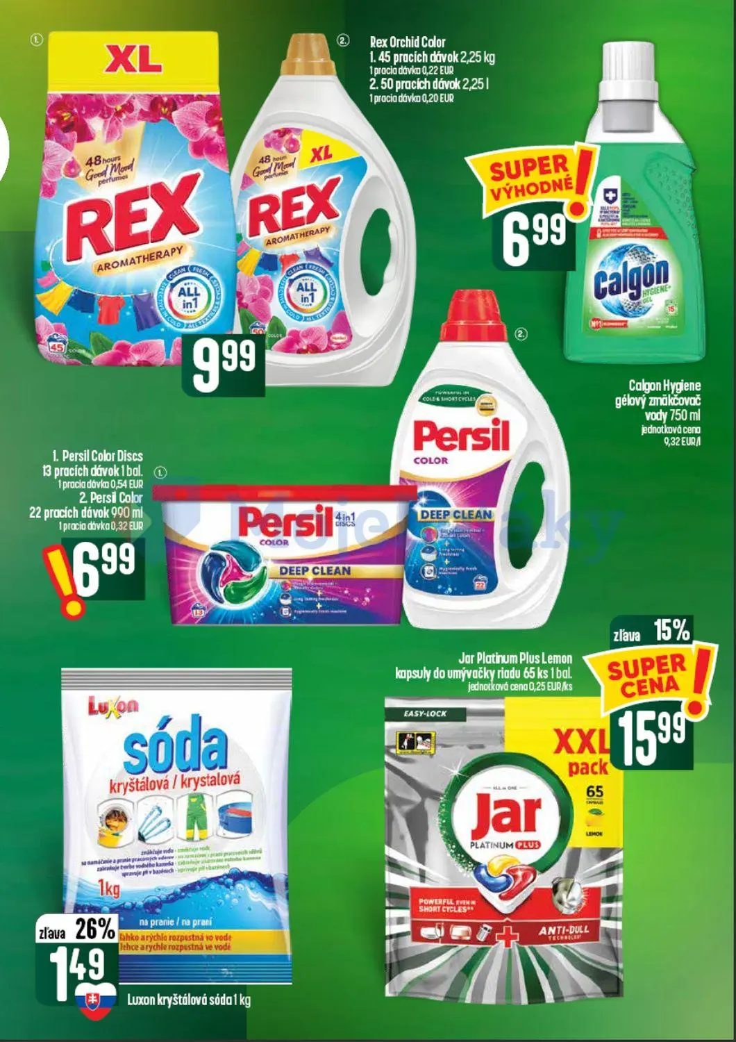 Coop Tempo leták, strana 55 z 60 — Jar Platinum Plus Lemon kapsuly do umývačky riadu, Luxon kryštálová sóda, Rex Orchid Color