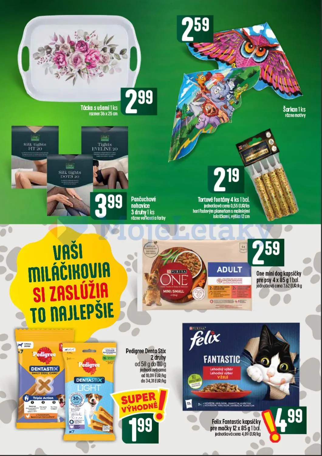 Coop Tempo leták, strana 59 z 60 — Tácka s ušami, Šarkan, Pančuchové nohavice