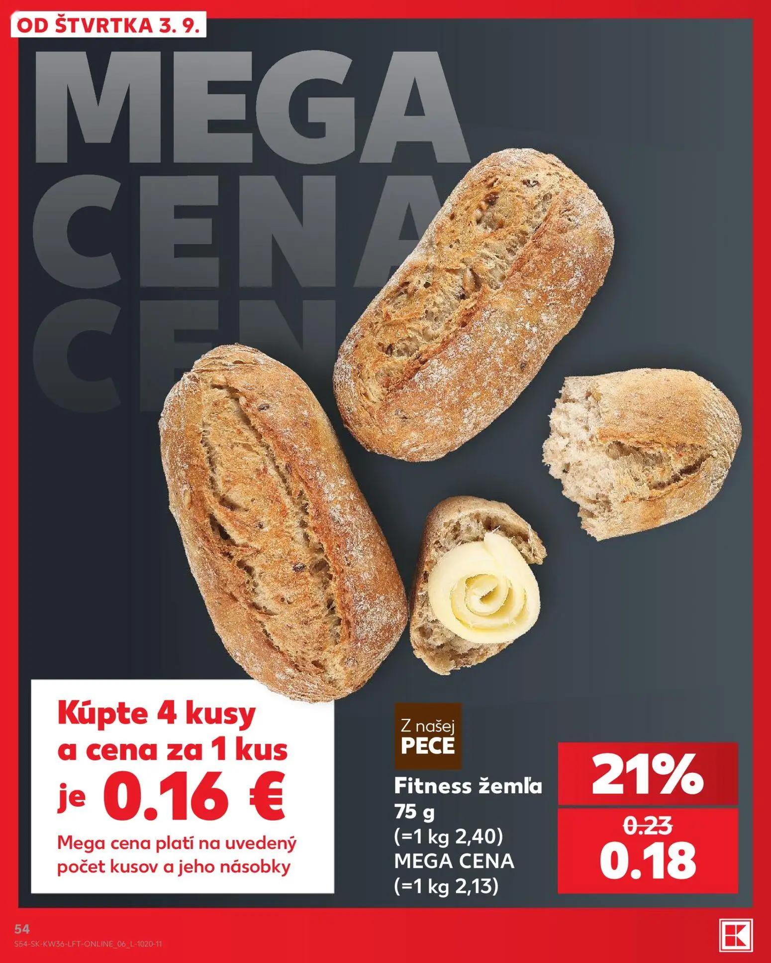 Kaufland leták, strana 54 z 80 — Fitness žemľa