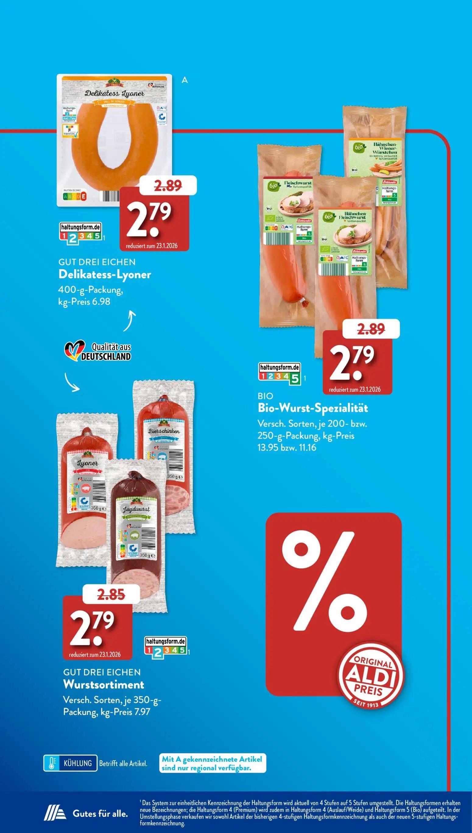 Aldi Süd Prospekt, Seite 48 von 58 — Delikatess-Lyoner