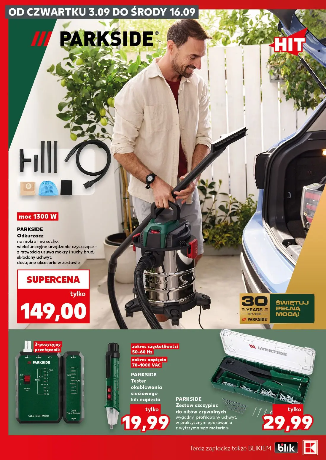 Kaufland gazetka, strona 6 z 20 — PARKSIDE Odkurzacz, PARKSIDE Tester okablowania sieciowego lub napięcia, PARKSIDE Zestaw s…