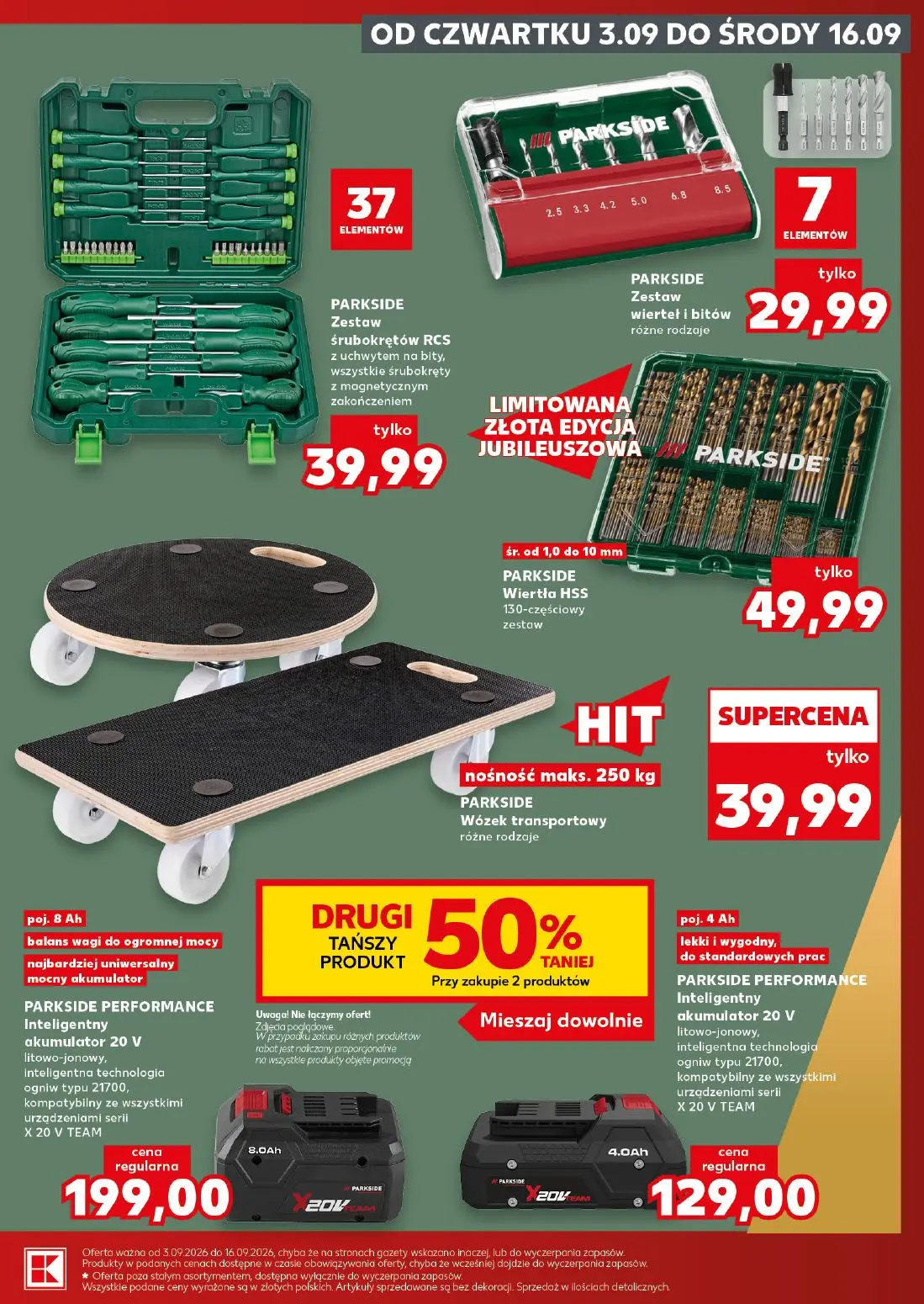 Kaufland gazetka, strona 9 z 20 — PARKSIDE Zestaw śrubokrętów RCS, PARKSIDE Zestaw wierteł i bitów, PARKSIDE Wiertła HSS