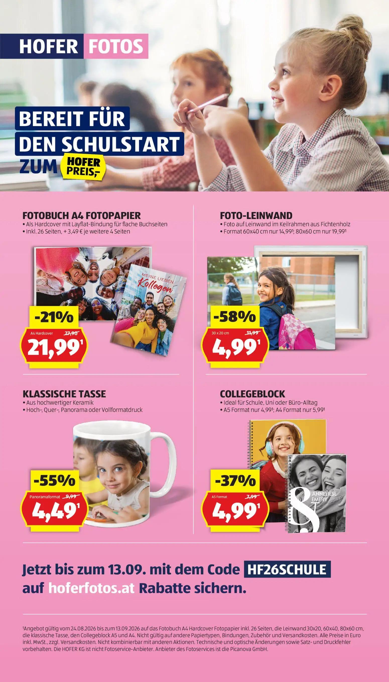 Hofer Prospekt, Seite 24 von 44 — FOTO-LEINWAND