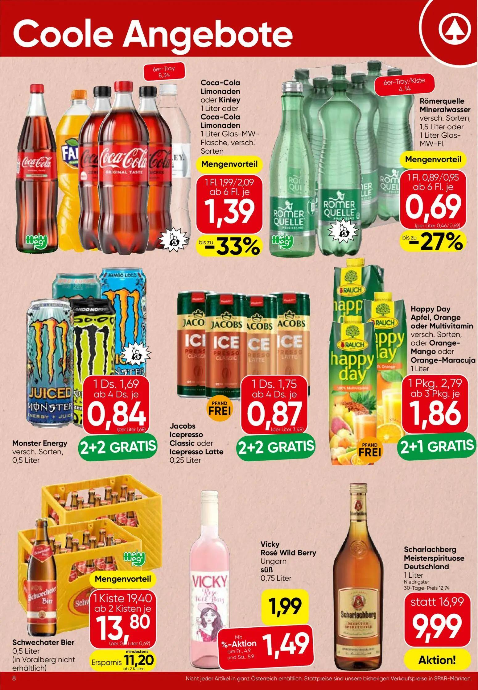 Spar Prospekt, Seite 8 von 16 — Schwechater Bier