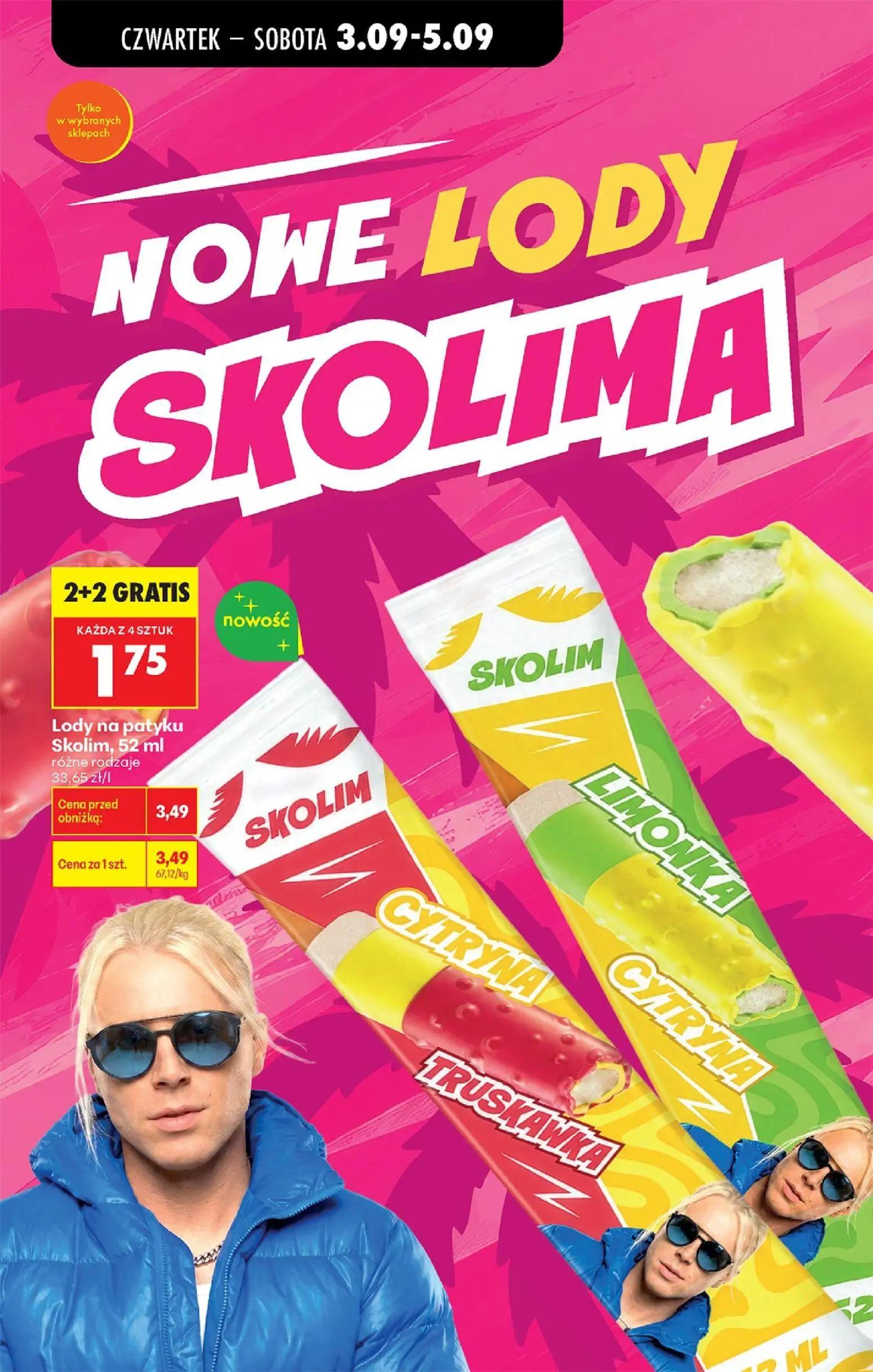 Biedronka gazetka, strona 55 z 75 — Lody na patyku Skolim