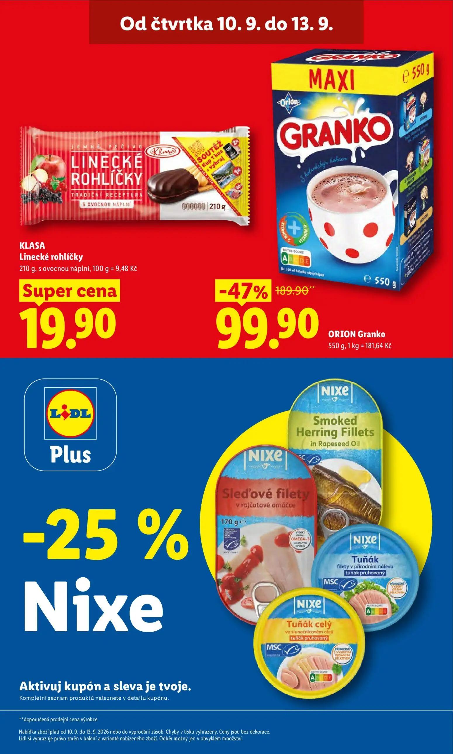 Lidl leták, strana 5 z 52 — ORION Granko