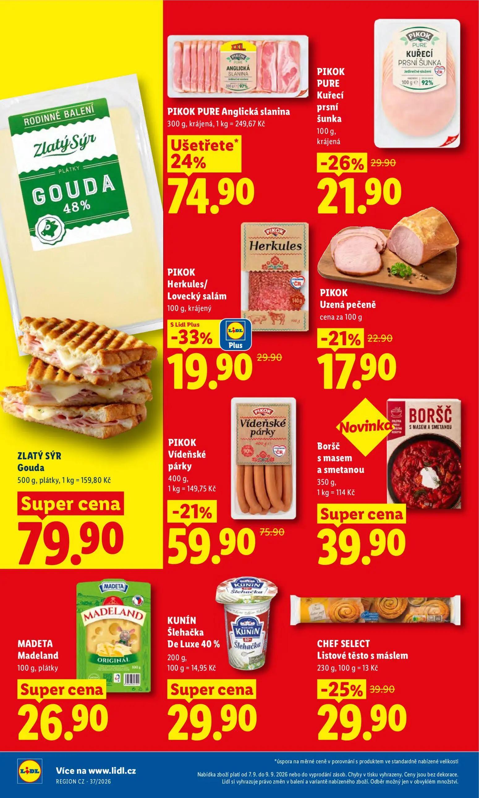 Lidl leták, strana 18 z 49 — KUNÍN Šlehačka De Luxe 40%