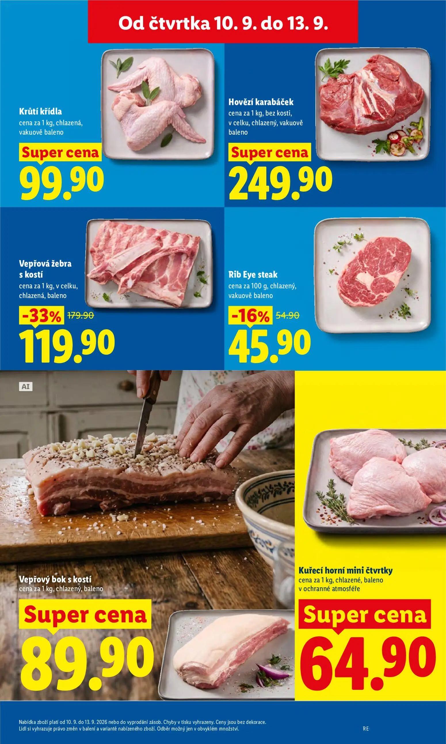 Lidl leták, strana 17 z 52 — Vepřová žebra s kostí