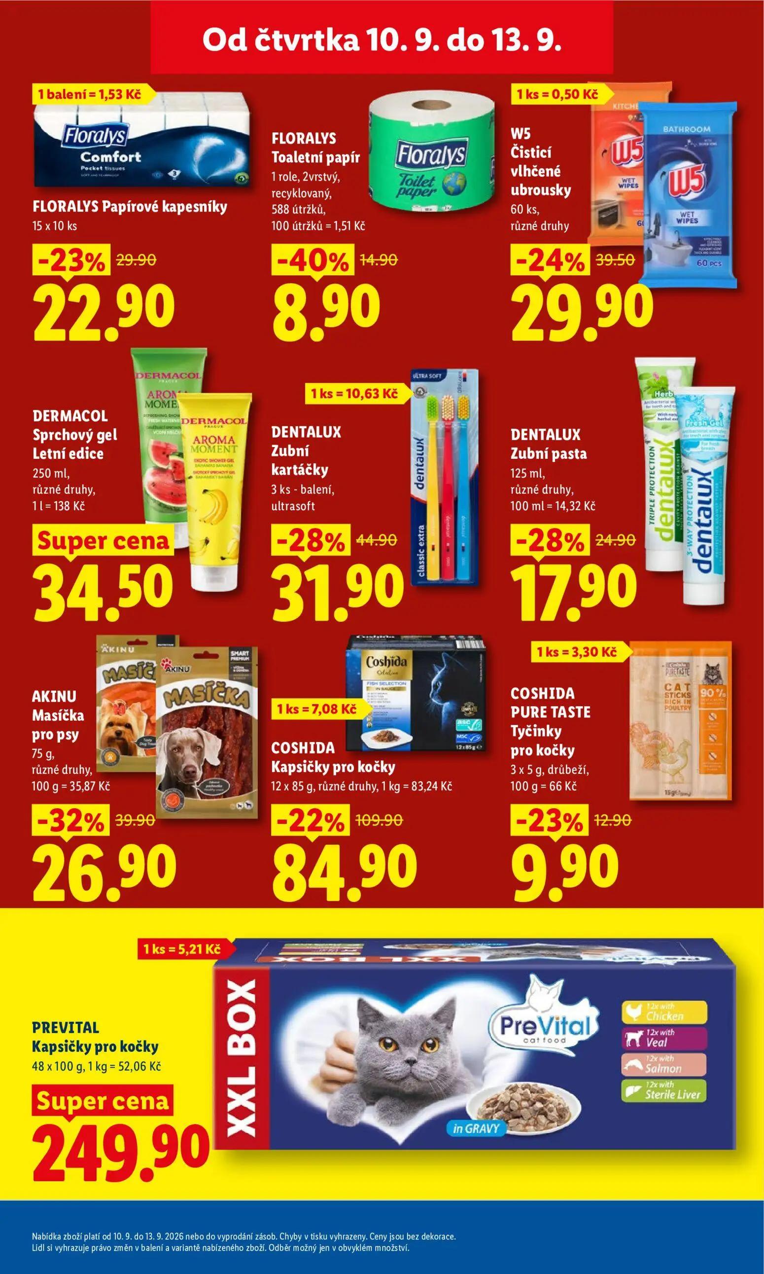Lidl leták, strana 31 z 52 — COSHIDA Kapsičky pro kočky, AKINU Masíčka pro psy, COSHIDA PURE TASTE Tyčinky pro kočky