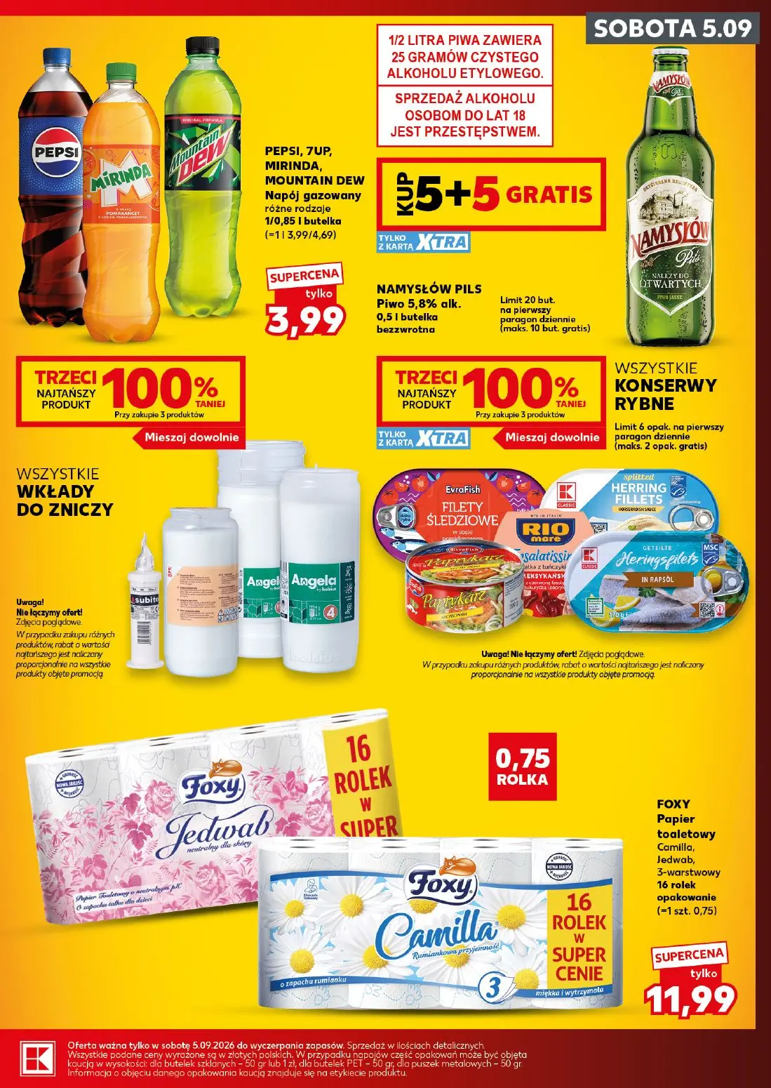 Kaufland gazetka, strona 3 z 24 — PEPSI, 7UP, MIRINDA, MOUNTAIN DEW Napój gazowany