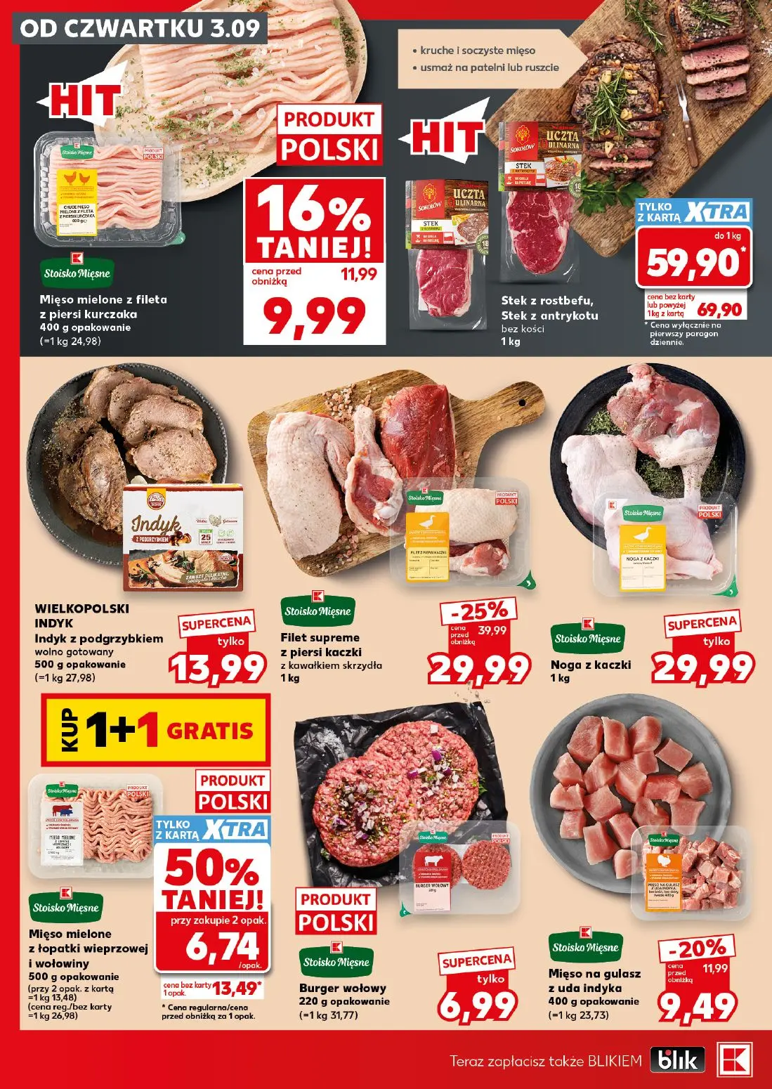 Kaufland gazetka, strona 14 z 24 — Stek z rostbefu, Stek z antrykotu bez kości, Filet supreme z piersi kaczki z kawałkiem sk…