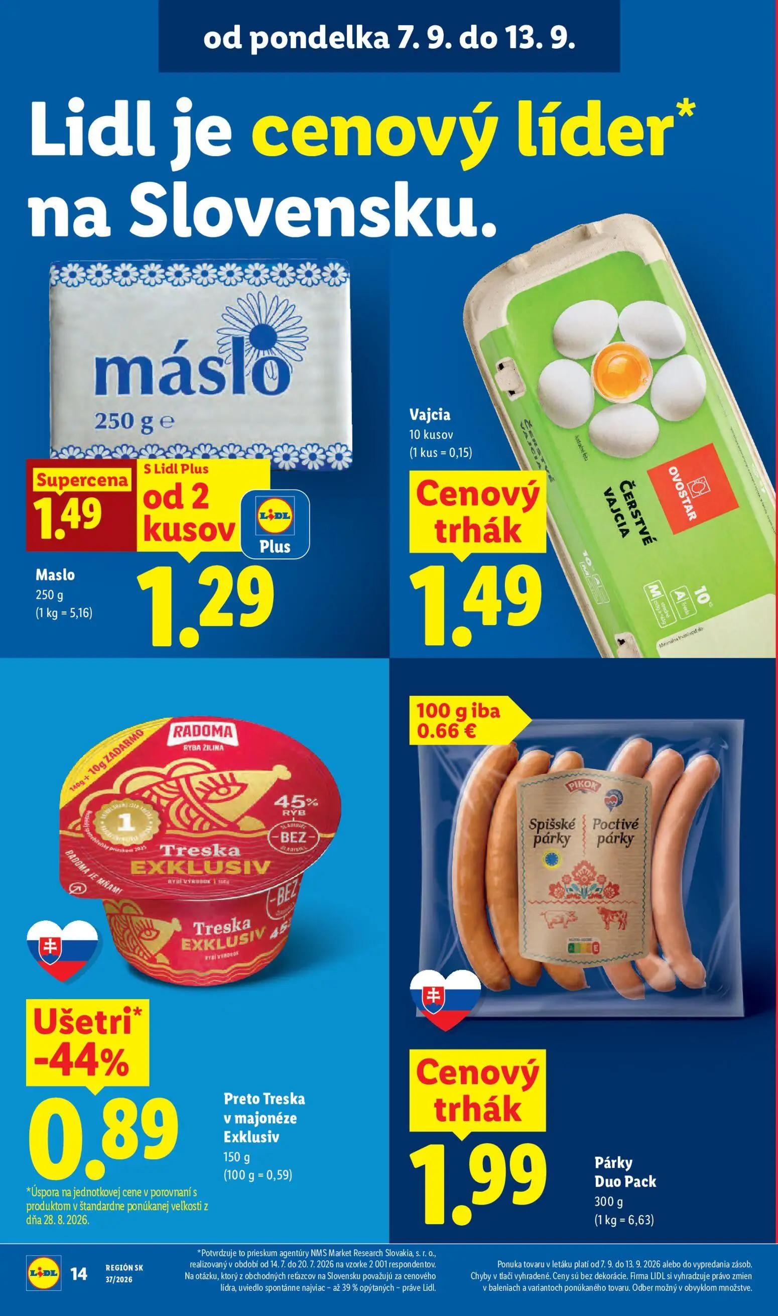 Lidl leták, strana 16 z 100 — Vajcia