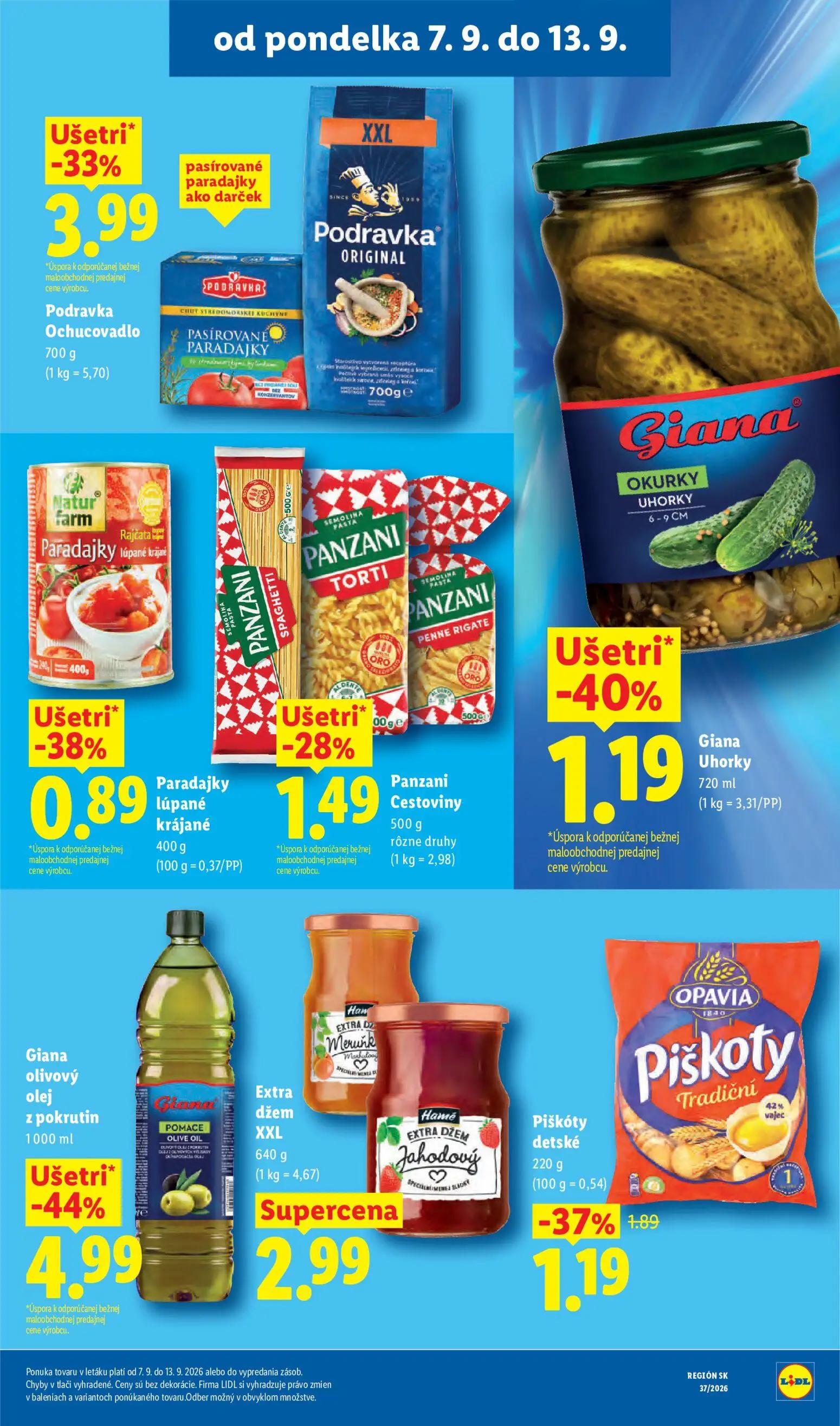 Lidl leták, strana 29 z 100 — Giana olivový olej z pokrutín, Giana UHORKY