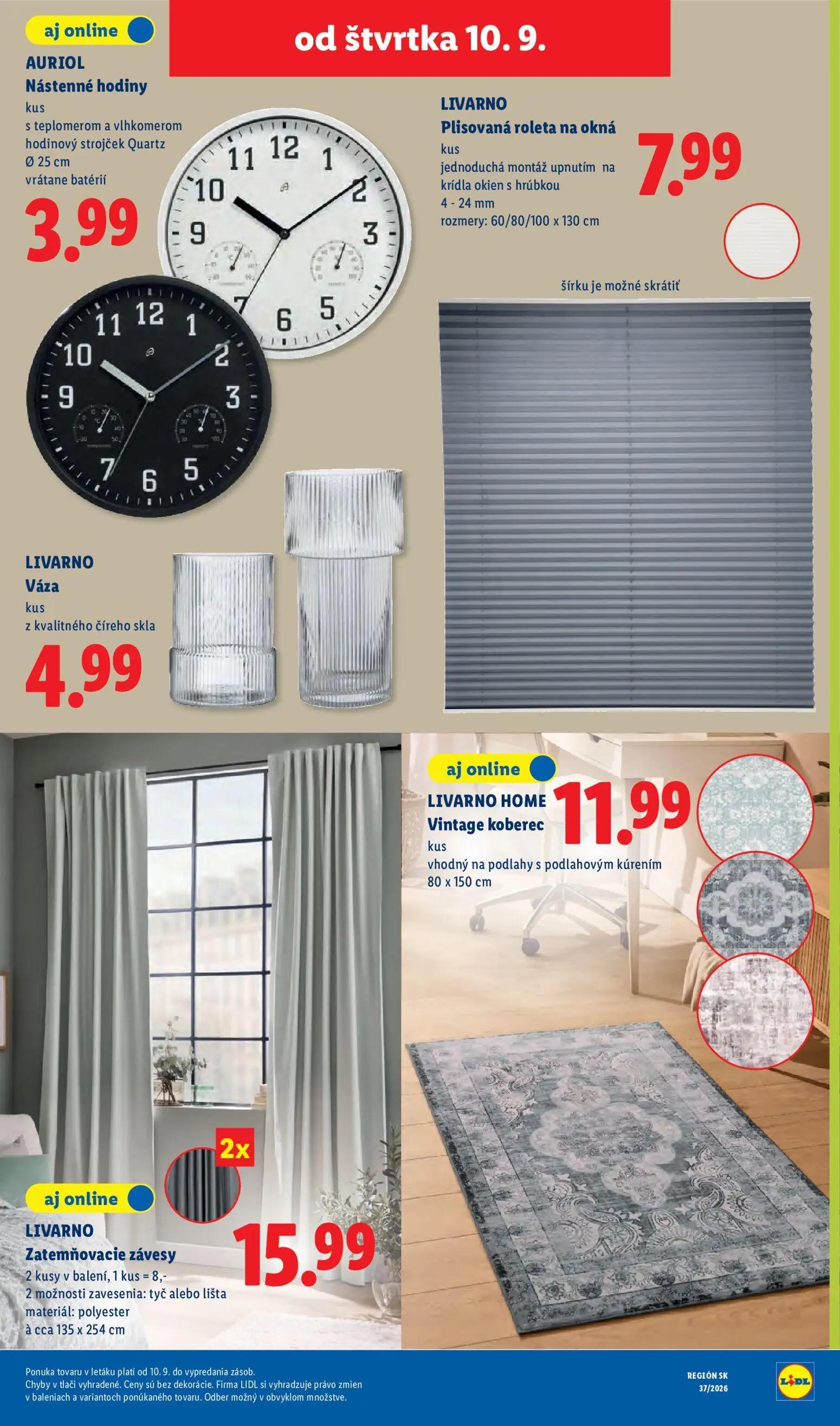 Lidl leták, strana 85 z 100 — Plisovaná roleta na okná