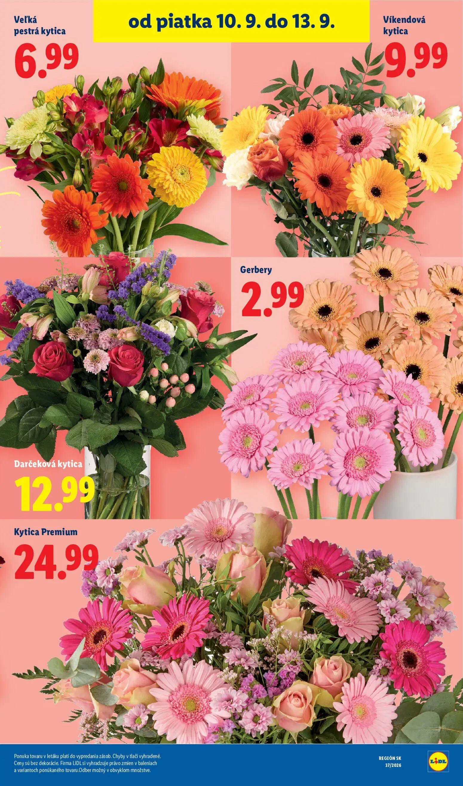Lidl leták, strana 93 z 100 — Darčeková kytica
