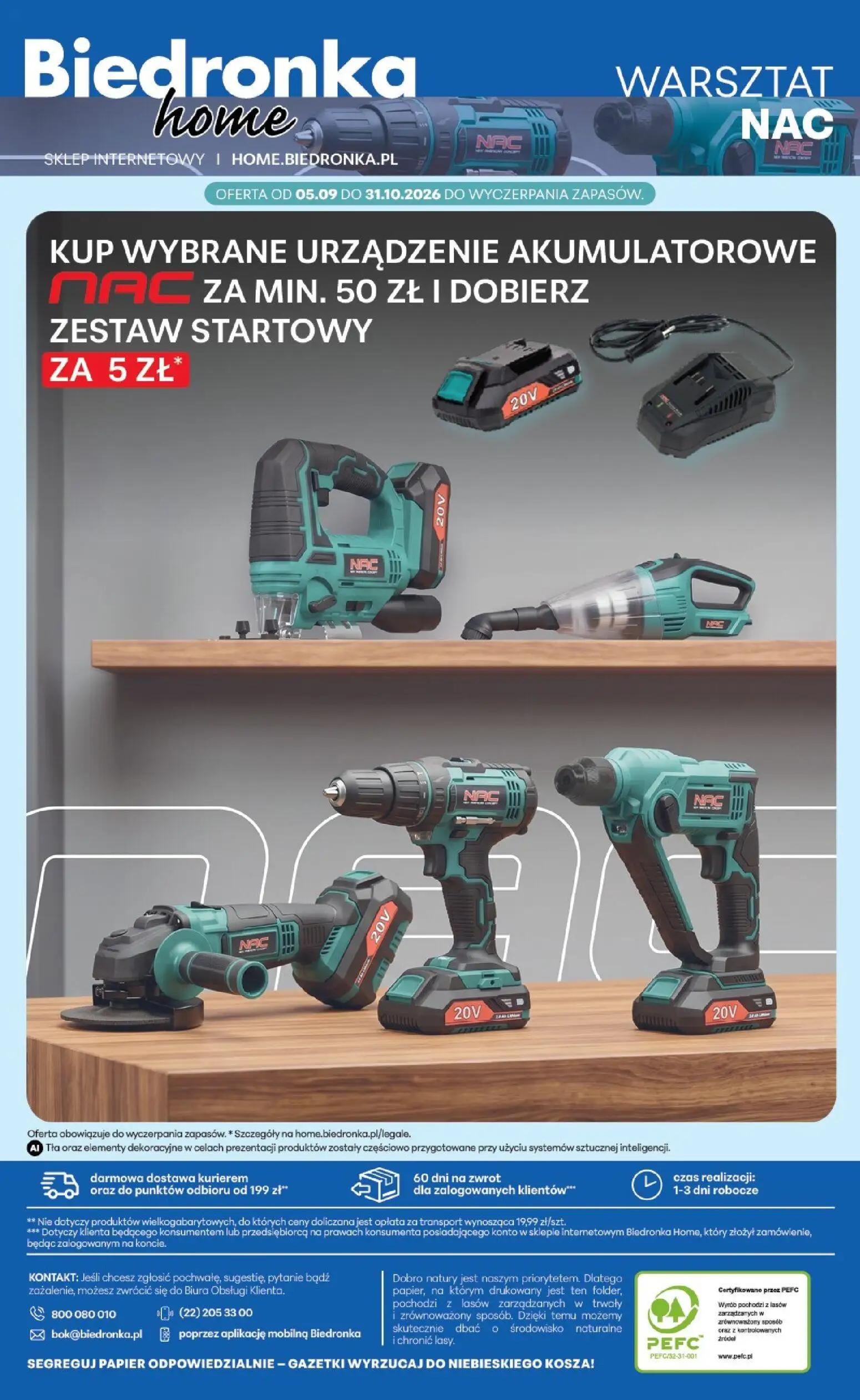 Biedronka gazetka, strona 6 z 6 — NAC zestaw startowy