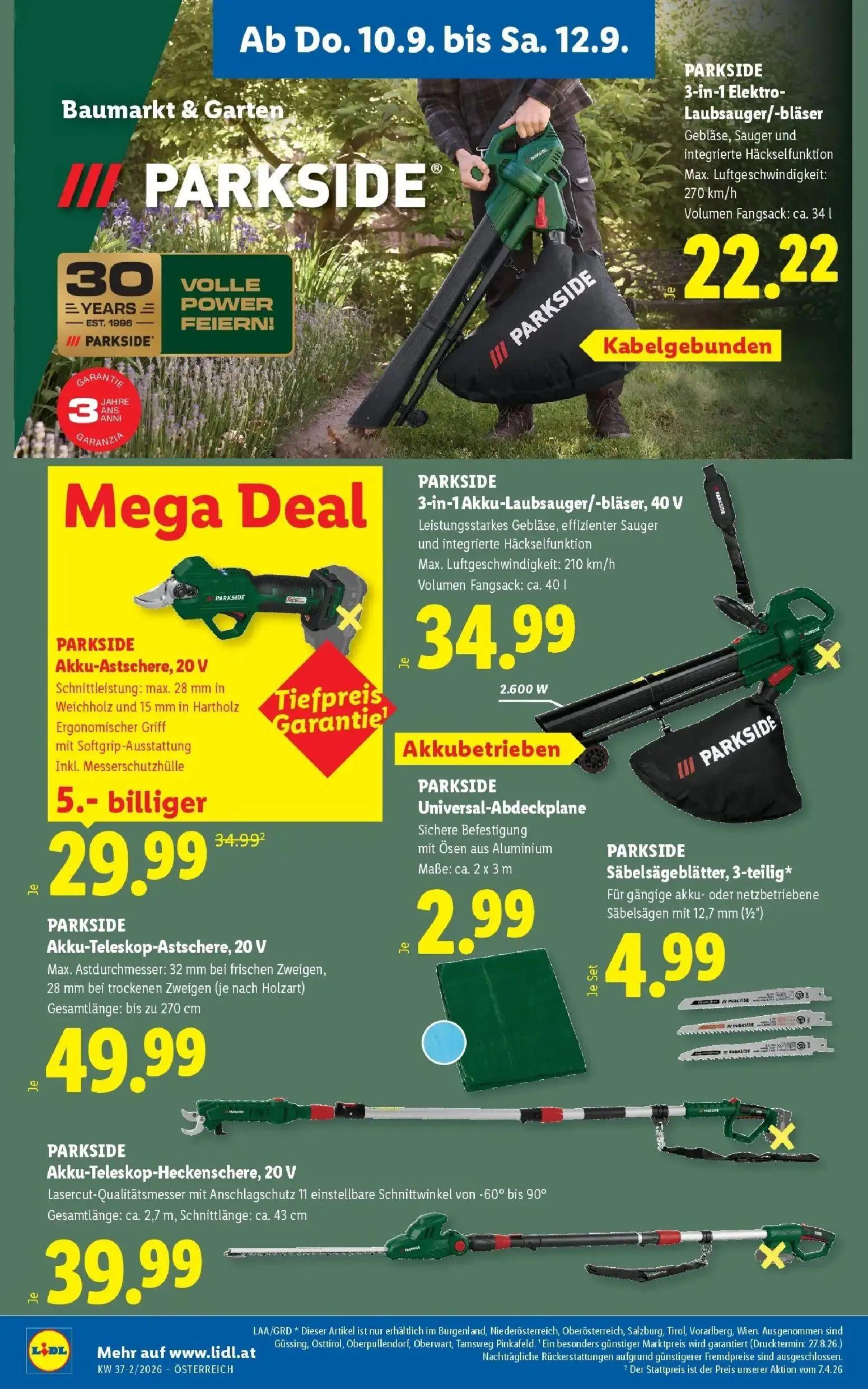 Lidl Prospekt, Seite 20 von 53 — Akku-Astschere, 20 V, 3-in-1 Elektro-Laubsauger/-bläser, 3-in-1 Akku-Laubsauger/-bläser, 40…