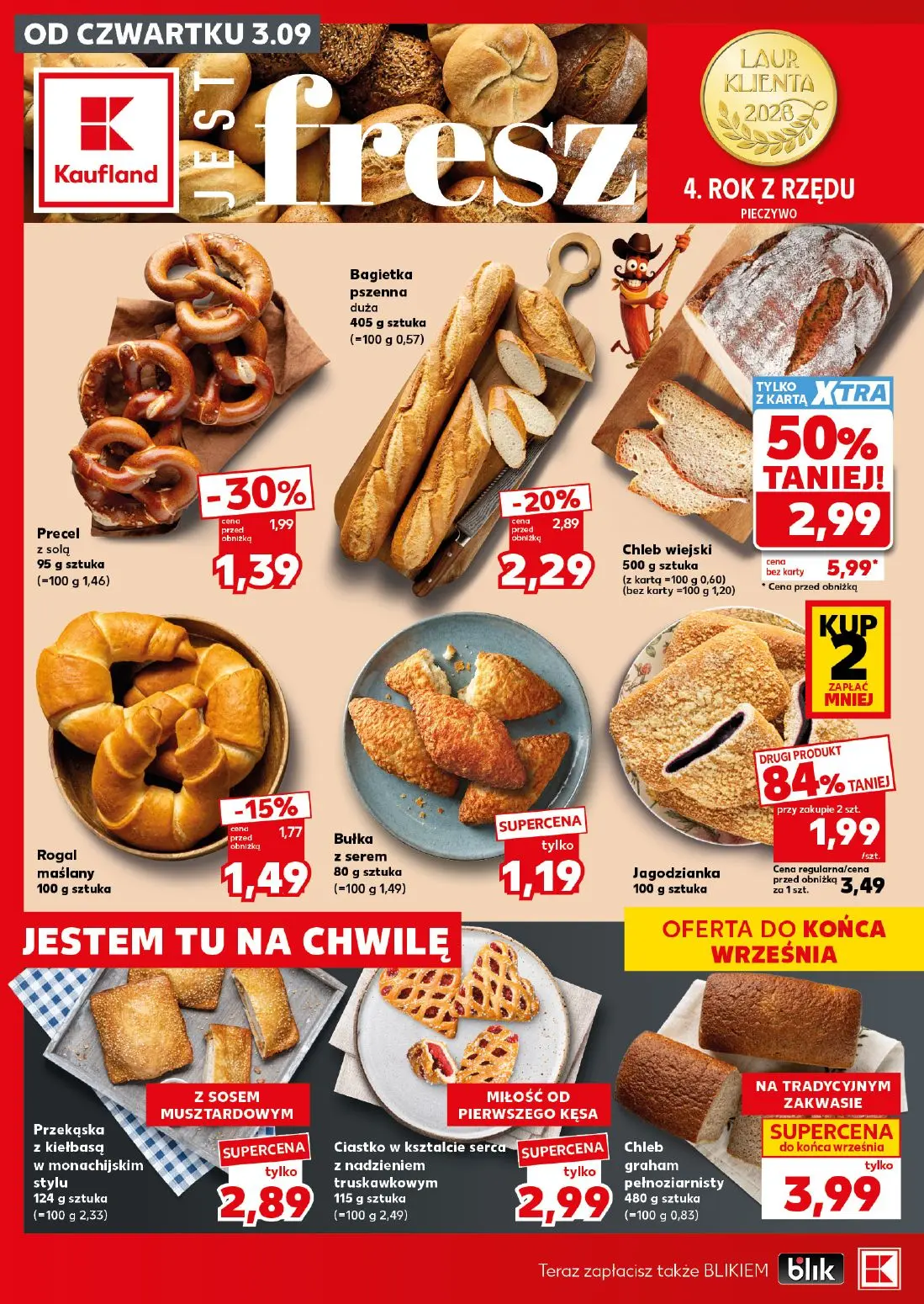 Kaufland gazetka, strona 14 z 28 — Chleb wiejski, Jagodzianka, Precel z solą