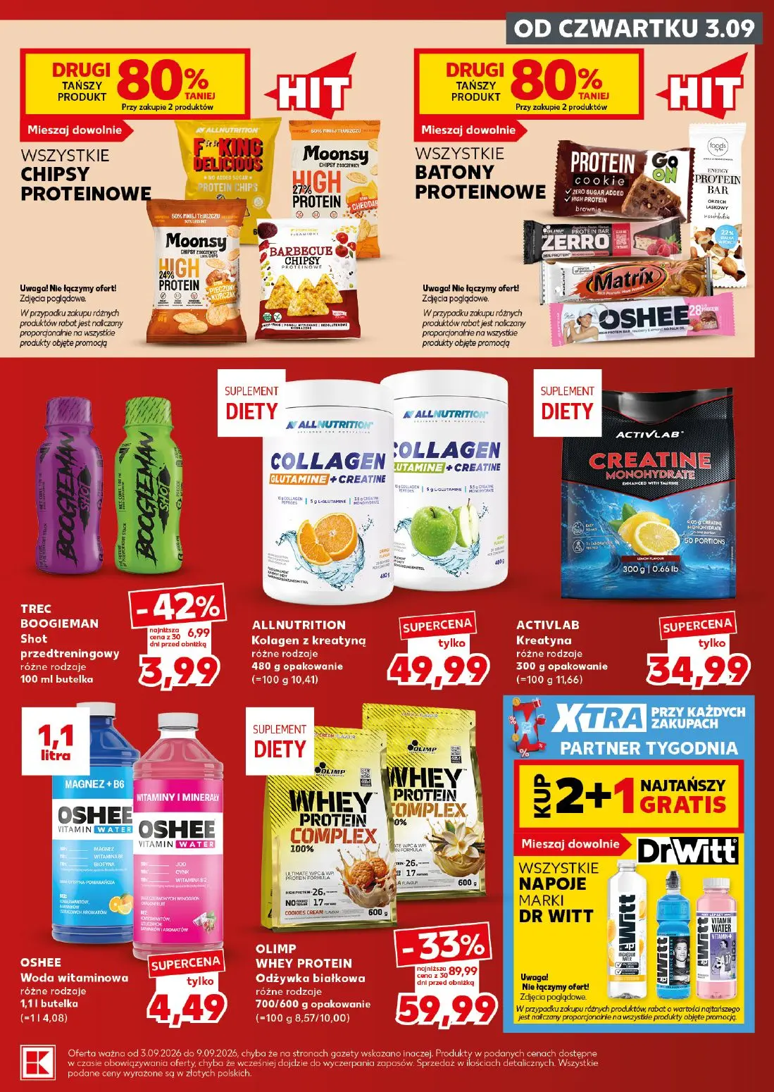 Kaufland gazetka, strona 21 z 28 — OLIMP WHEY PROTEIN Odżywka białkowa różne rodzaje, TREC BOOGIEMAN Shot przedtreningowy ró…