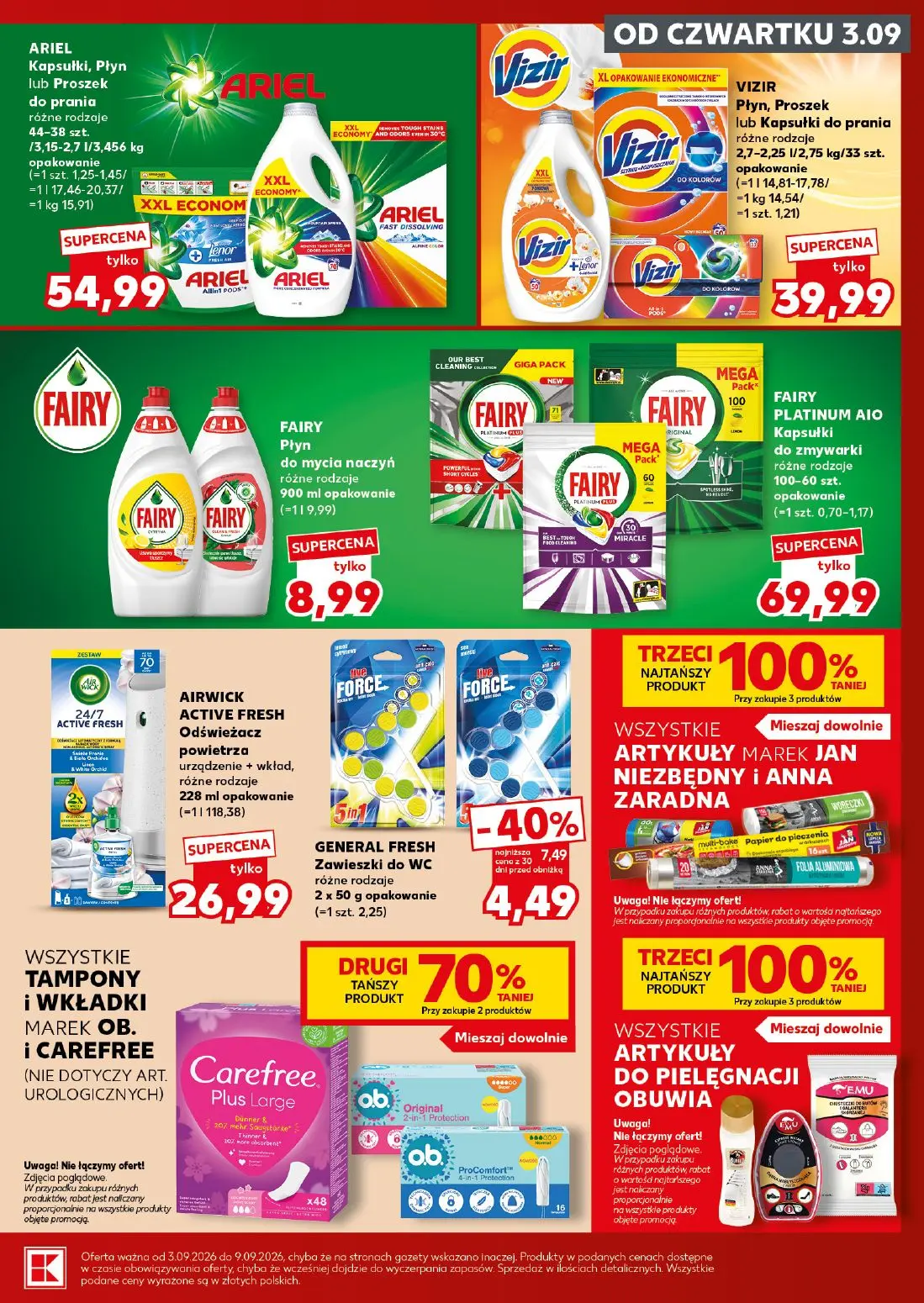 Kaufland gazetka, strona 23 z 28 — ARIEL Kapsułki, Płyn lub Proszek do prania różne rodzaje, VIZIR Płyn, Proszek lub Kapsułk…