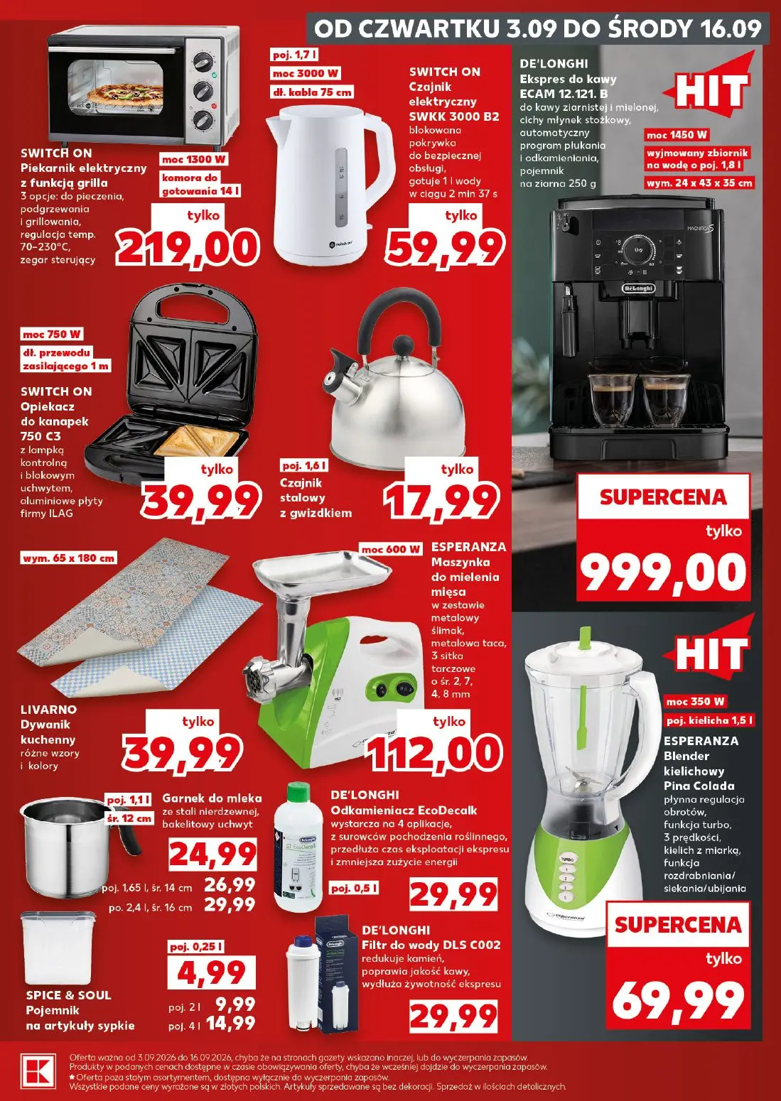 Kaufland gazetka, strona 25 z 28 — SWITCH ON Piekarnik elektryczny z funkcją grilla, SWITCH ON Czajnik elektryczny SWKK 3000…