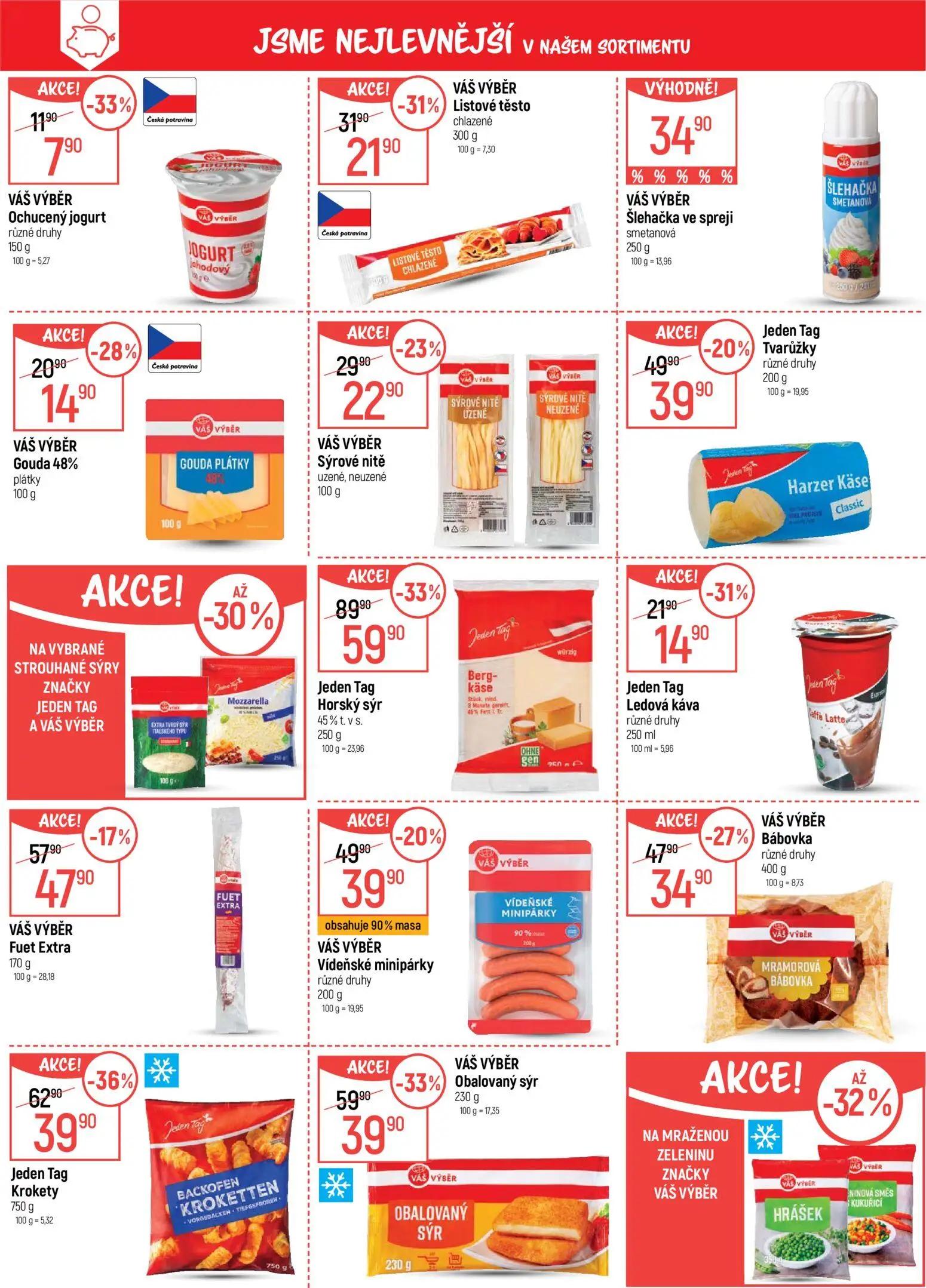 GLOBUS leták, strana 3 z 45 — Horský sýr 45% t. v s., Krokety, Obalovaný sýr