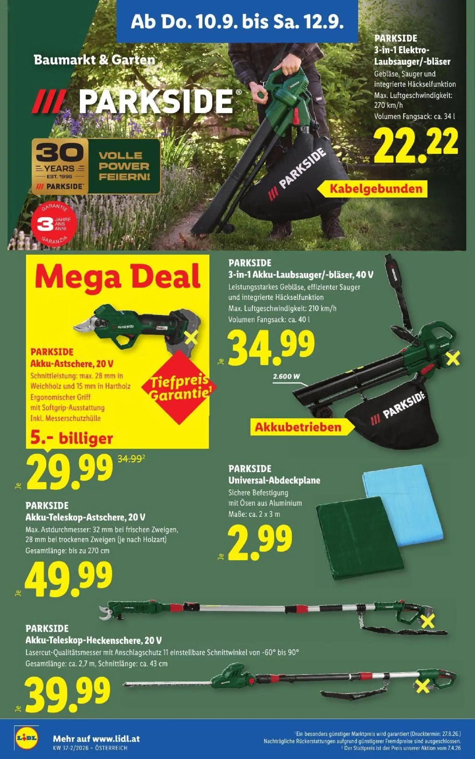 Lidl Prospekt, Seite 20 von 53 — PARKSIDE Akku-Astschere, 20 V, PARKSIDE 3-in-1 Elektro-Laubsauger/-bläser, PARKSIDE 3-in-1 …