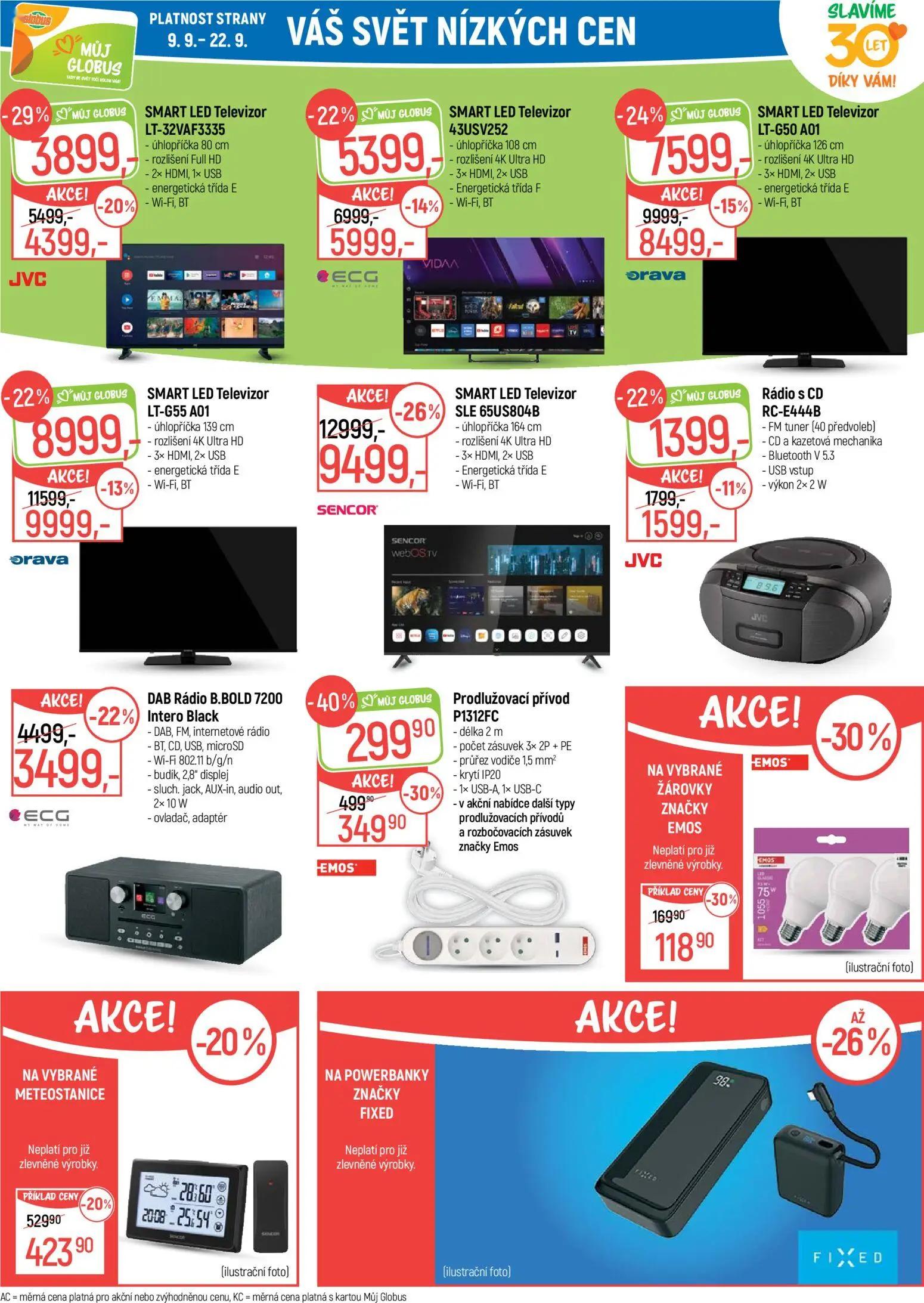 GLOBUS leták, strana 35 z 45 — SMART LED Televizor SLE 65US804B, SMART LED Televizor LT-G55 A01, SMART LED Televizor LT-G50 …