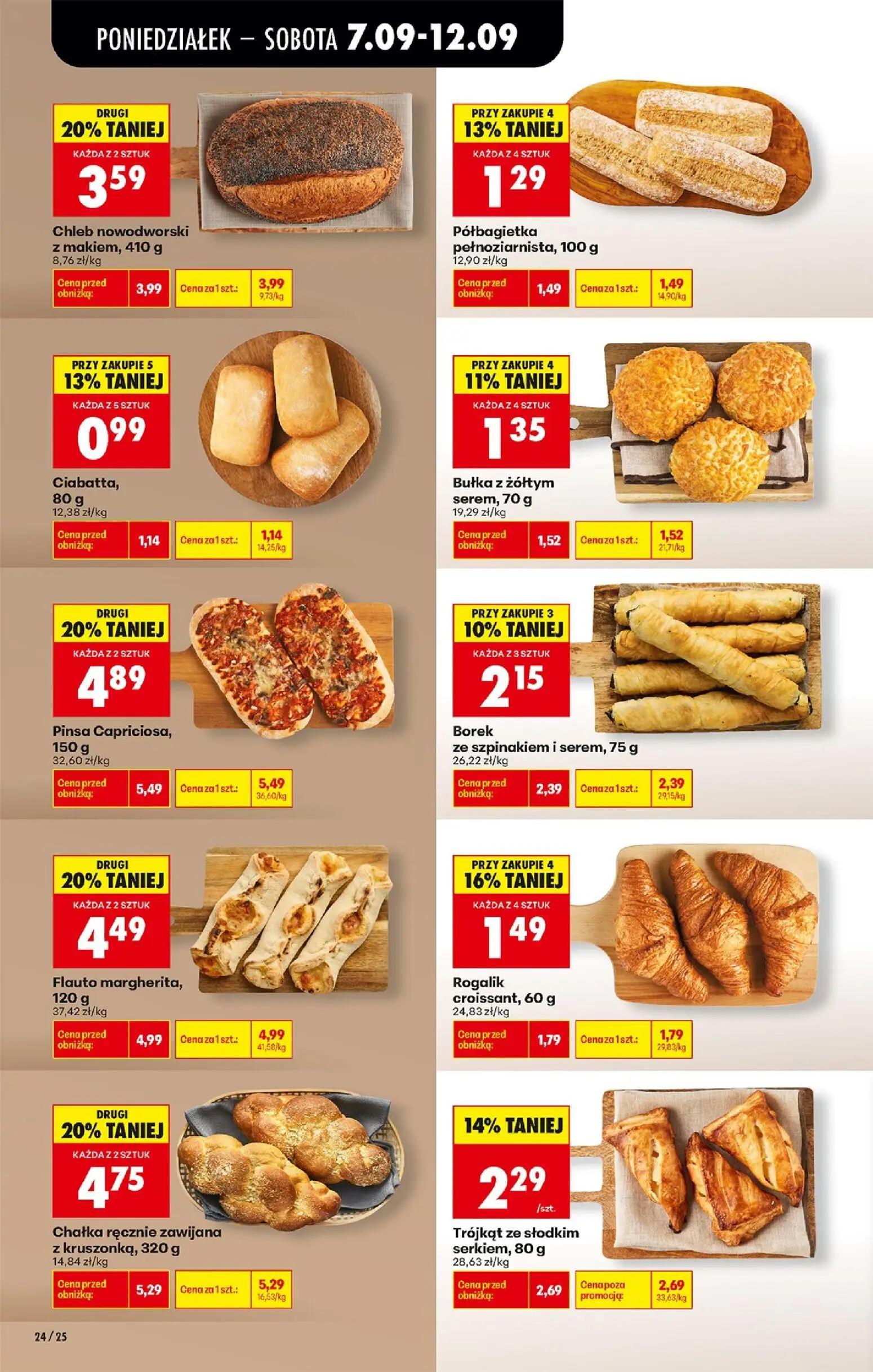 Biedronka gazetka, strona 30 z 91 — Pinsa Capriciosa, Chałka ręcznie zawijana z kruszonką, Flauto margherita