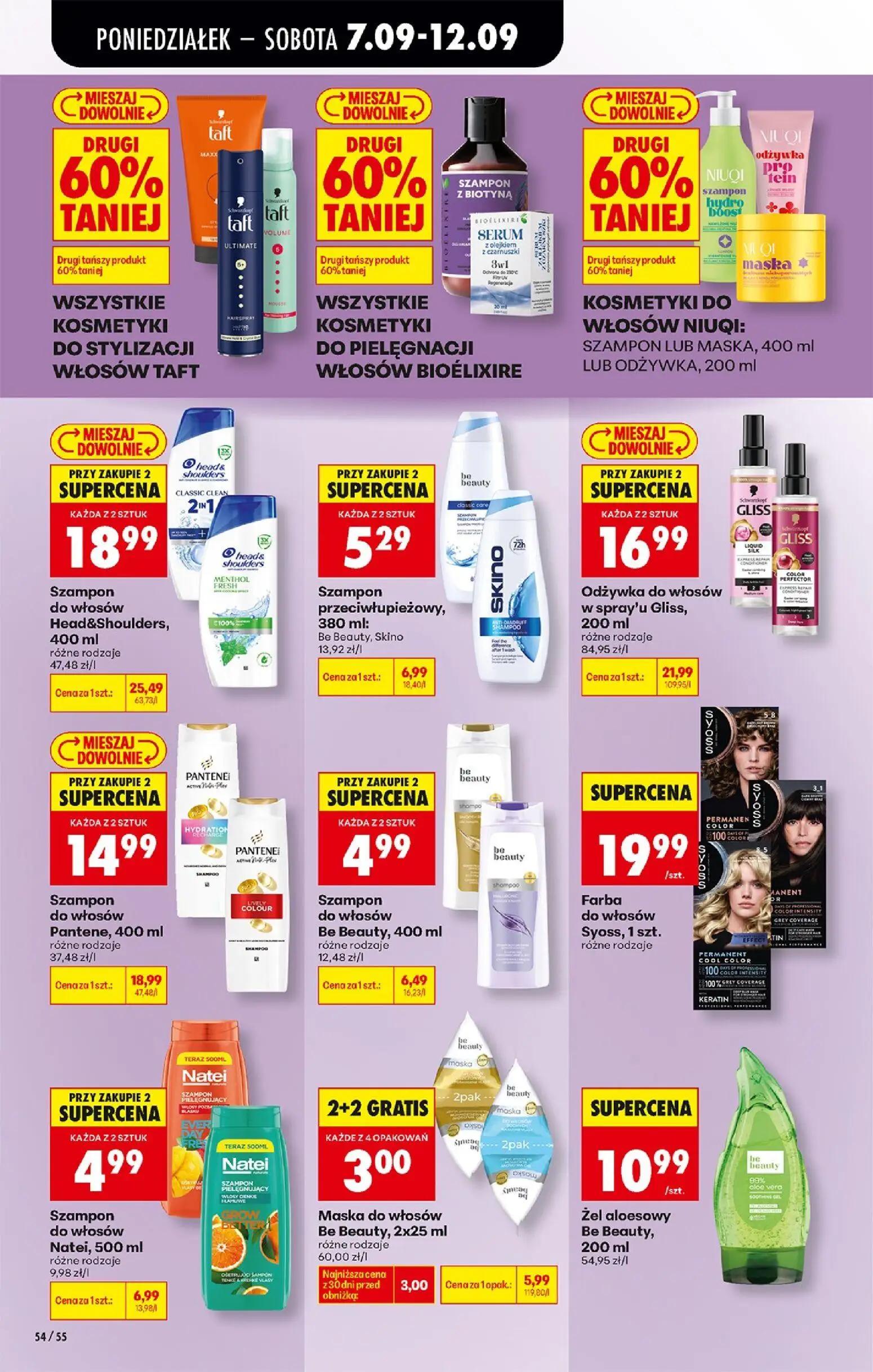 Biedronka gazetka, strona 76 z 91 — Szampon do włosów Head&Shoulders, Odżywka do włosów w spray'u Gliss, Szampon do włosów P…