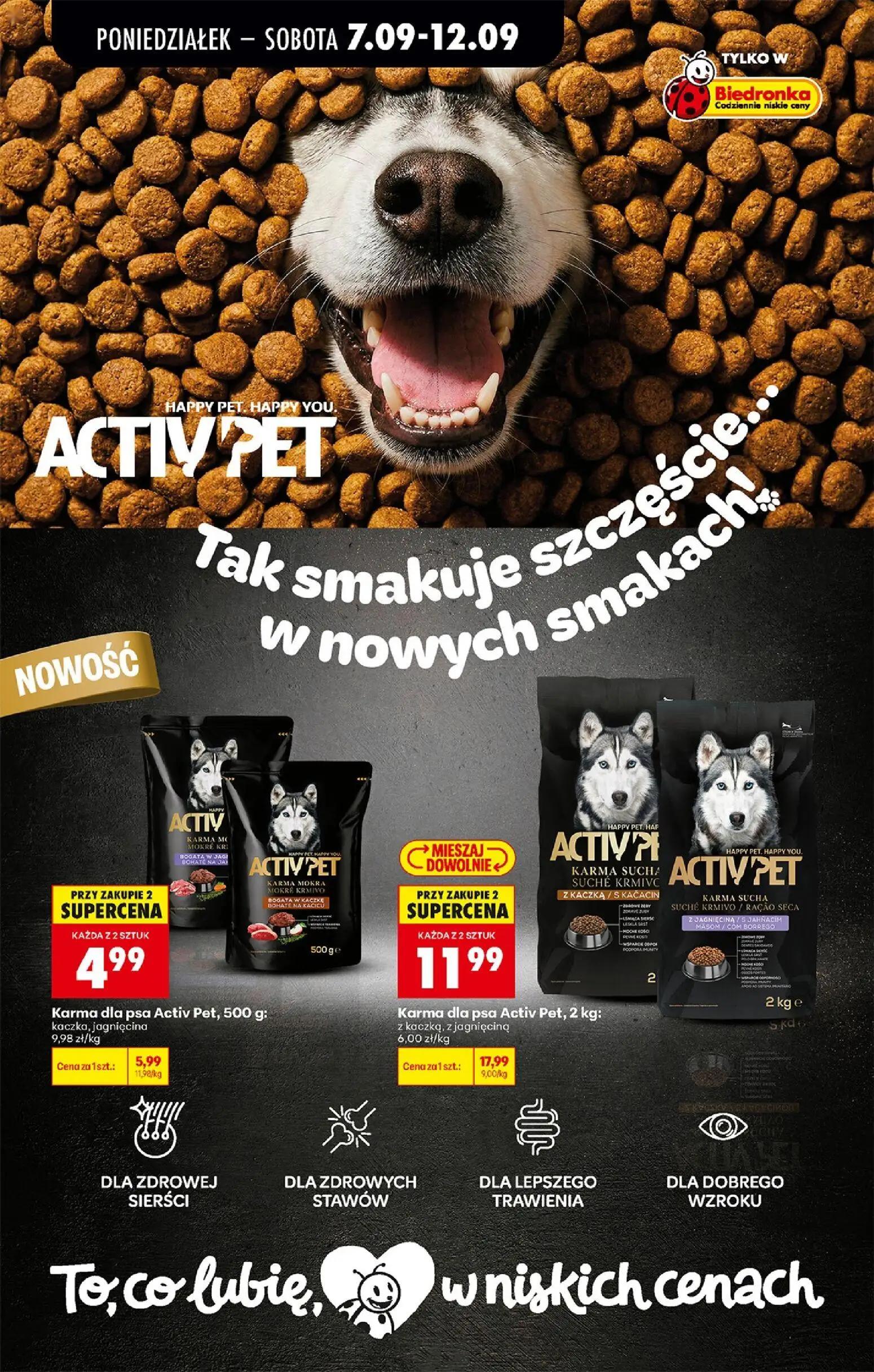 Biedronka gazetka, strona 90 z 91 — Karma dla psa Activ Pet, Karma dla psa Activ Pet