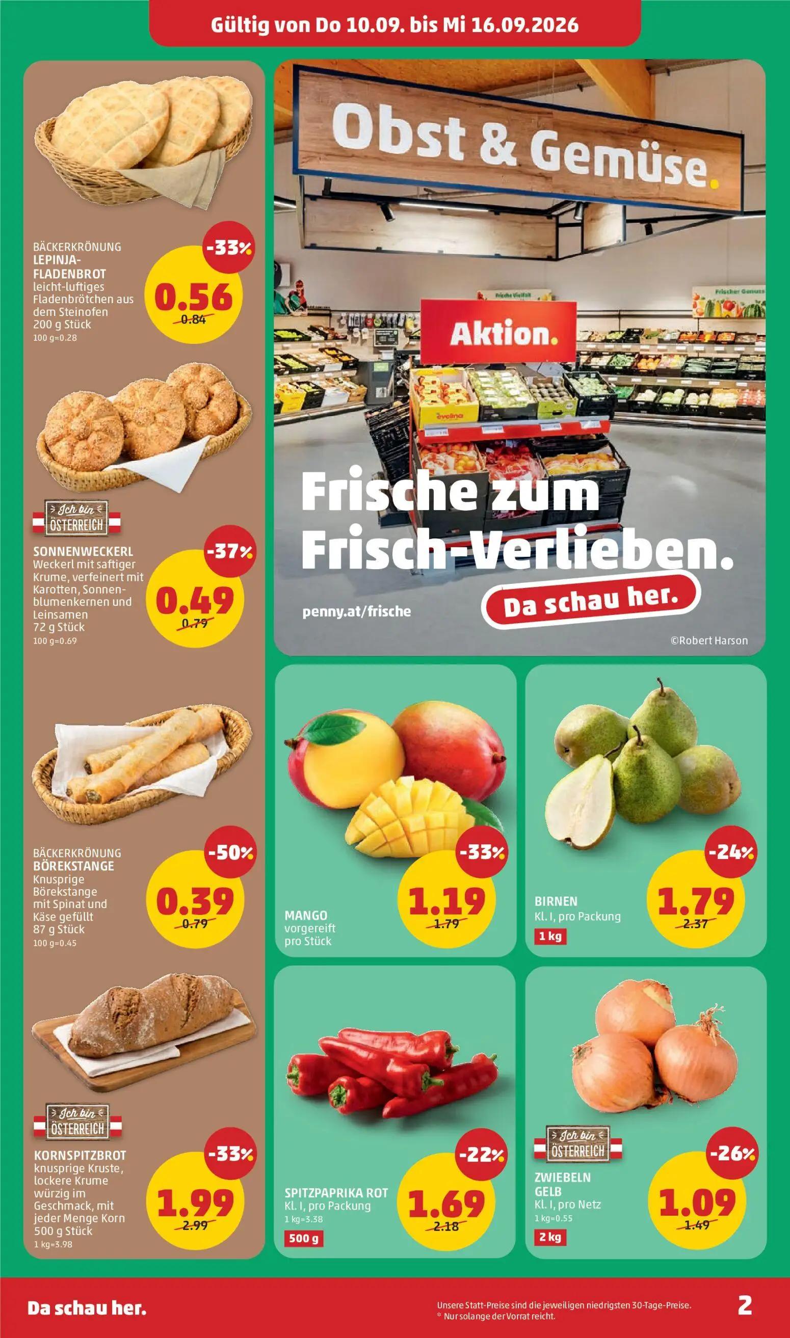 PENNY Prospekt, Seite 2 von 8 — KORNSPITZBROT knusprige Kruste, lockere Krume würzig im Geschmack, mit jeder Menge Korn, SPI…