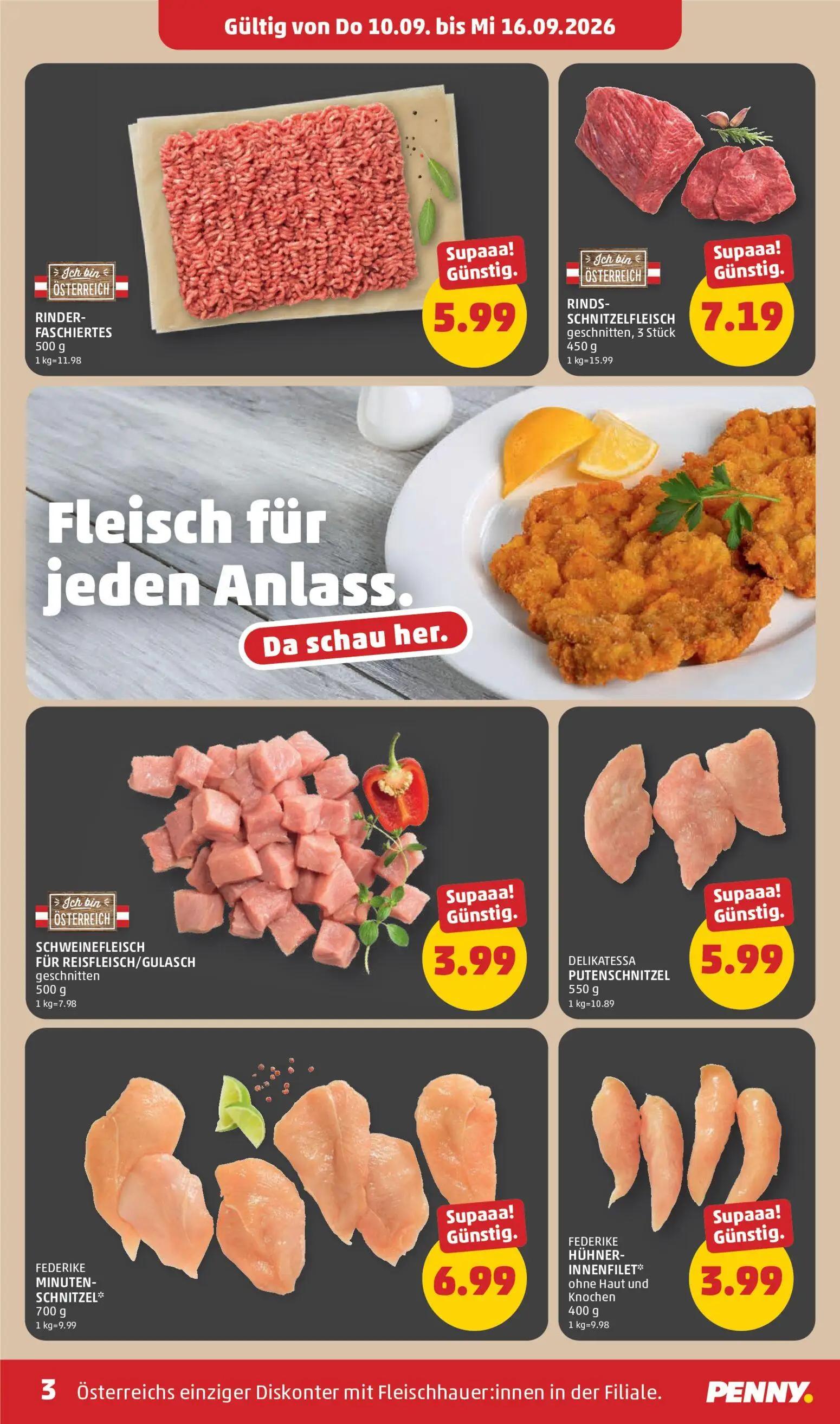 PENNY Prospekt, Seite 3 von 8 — RINDER- FASCHIERTES
