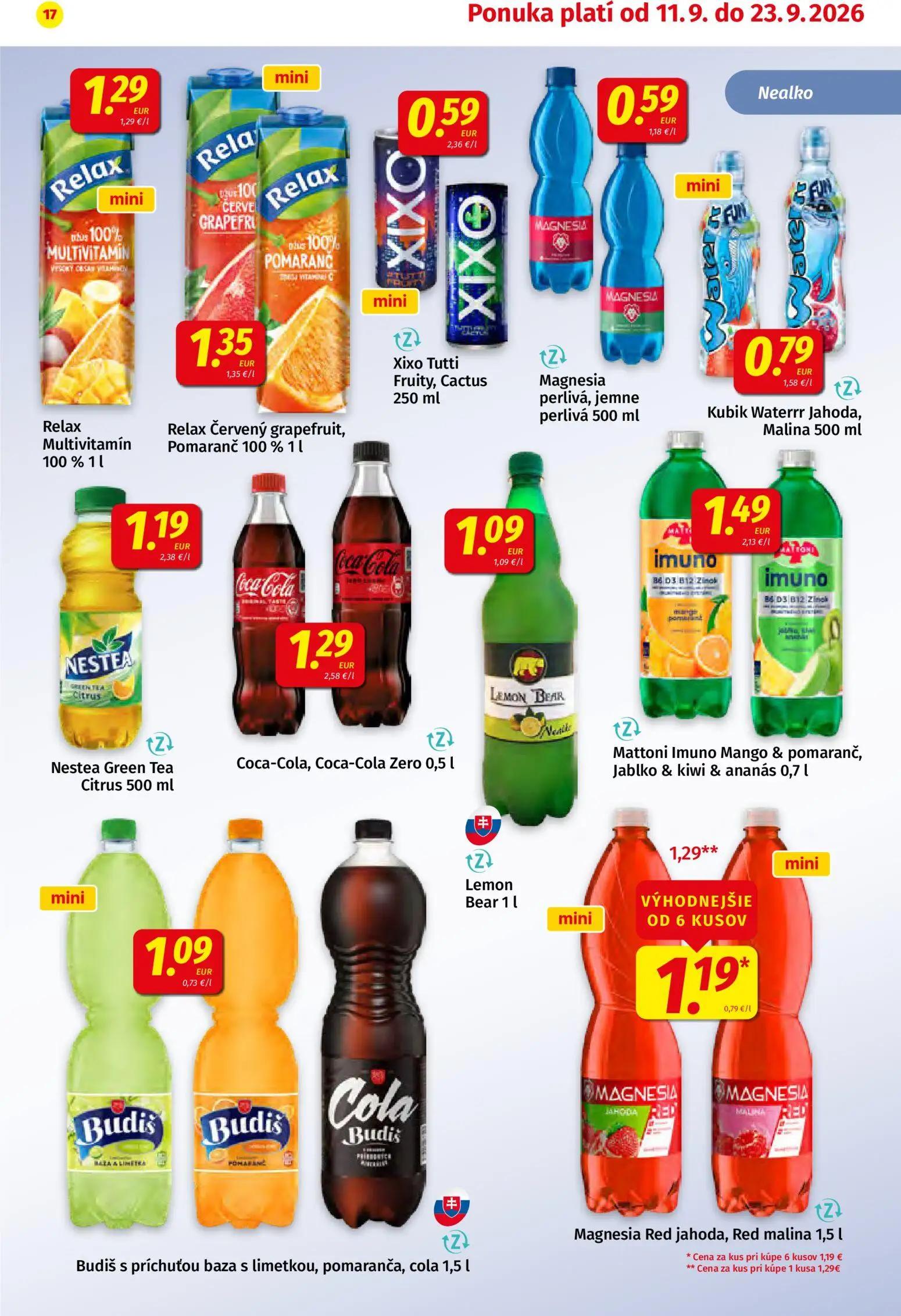 Koruna leták, strana 17 z 24 — Magnesia Red jahoda, Magnesia Red malina, Relax Multivitamín