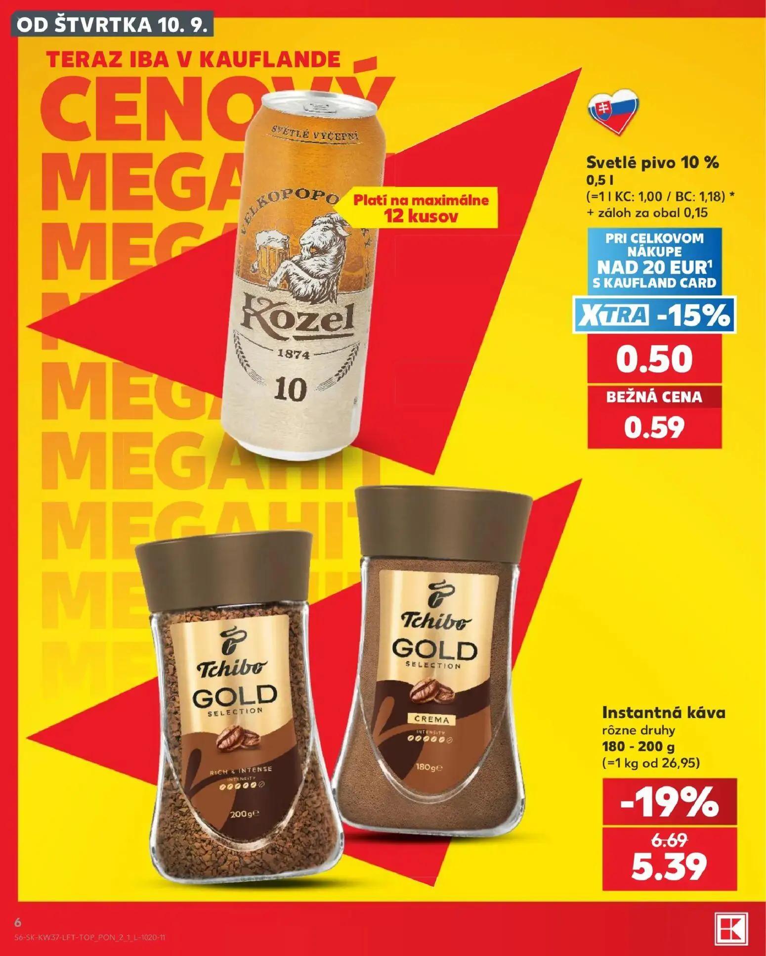Kaufland leták, strana 6 z 84 — Instantná káva