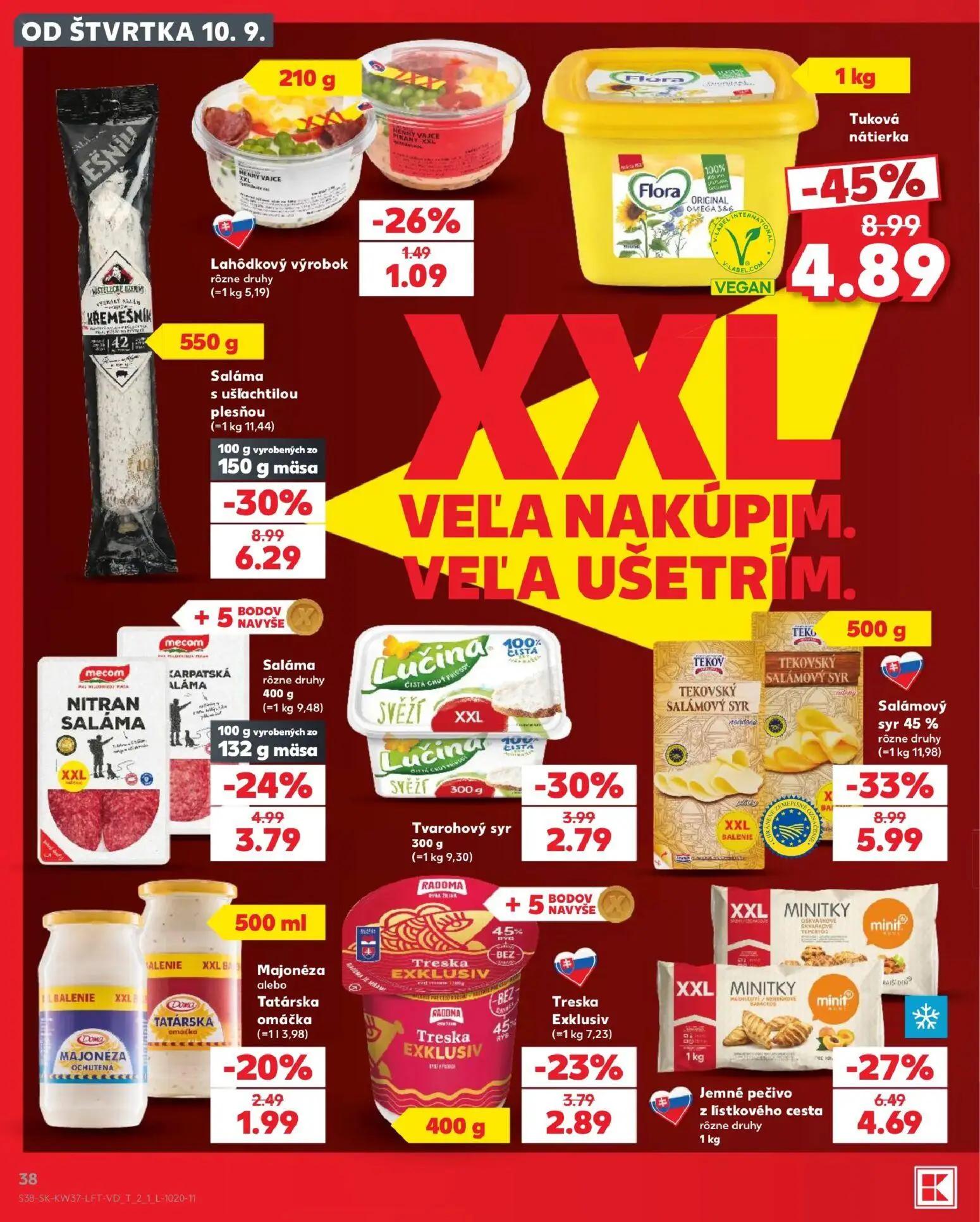 Kaufland leták, strana 38 z 84 — Tuková nátierka