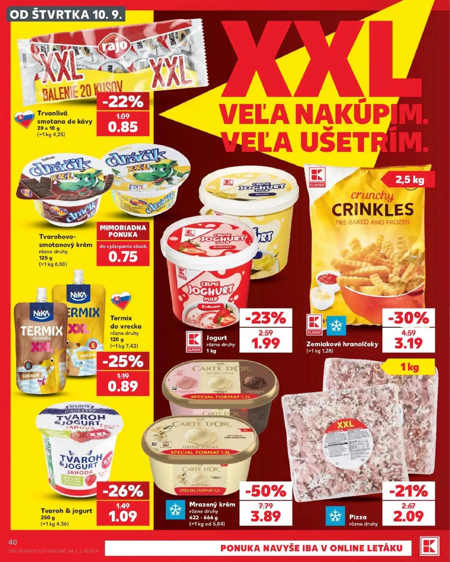 Kaufland leták, strana 40 z 84 — Zemiakové hranolčeky