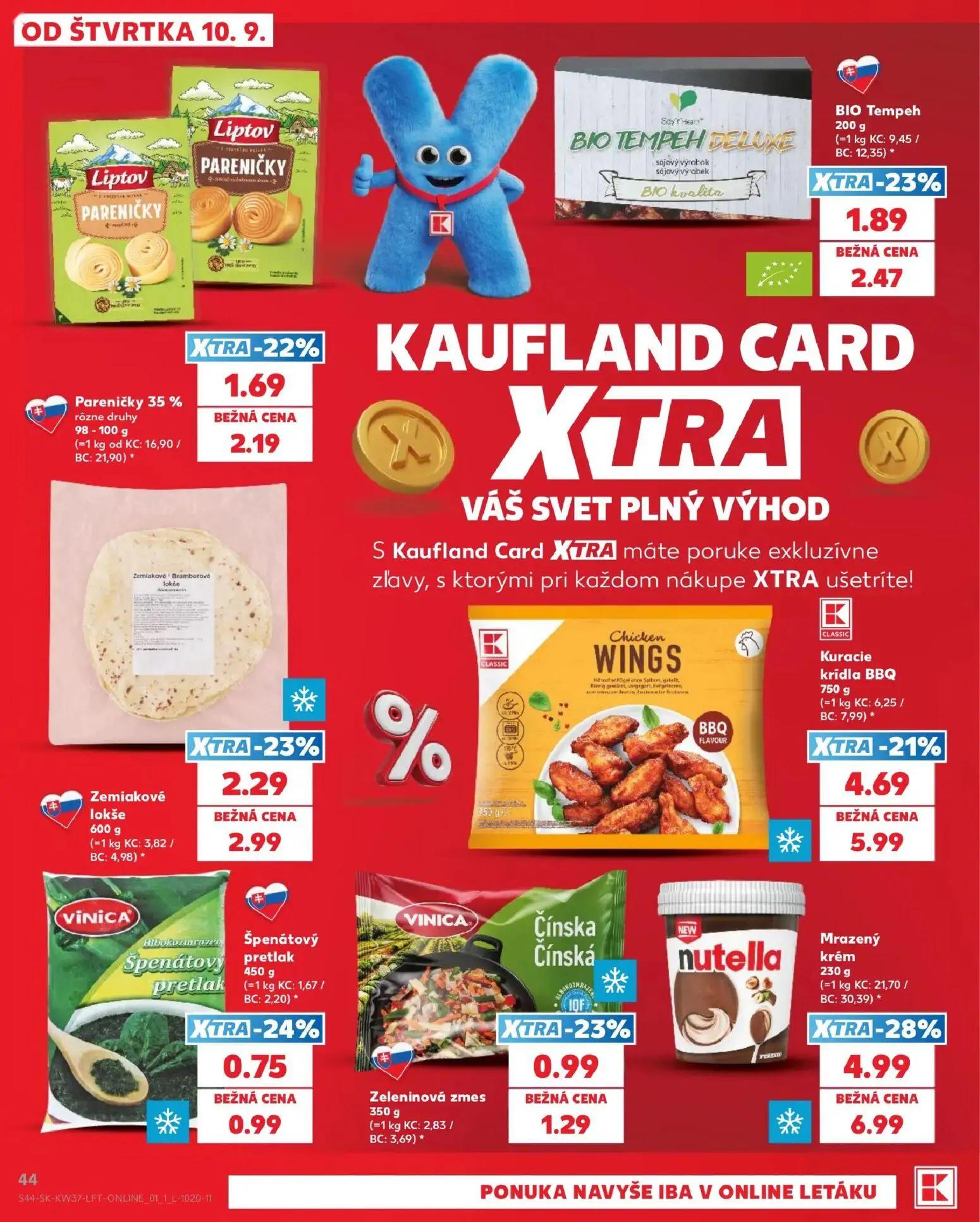 Kaufland leták, strana 44 z 84 — Kuracie krídla BBQ