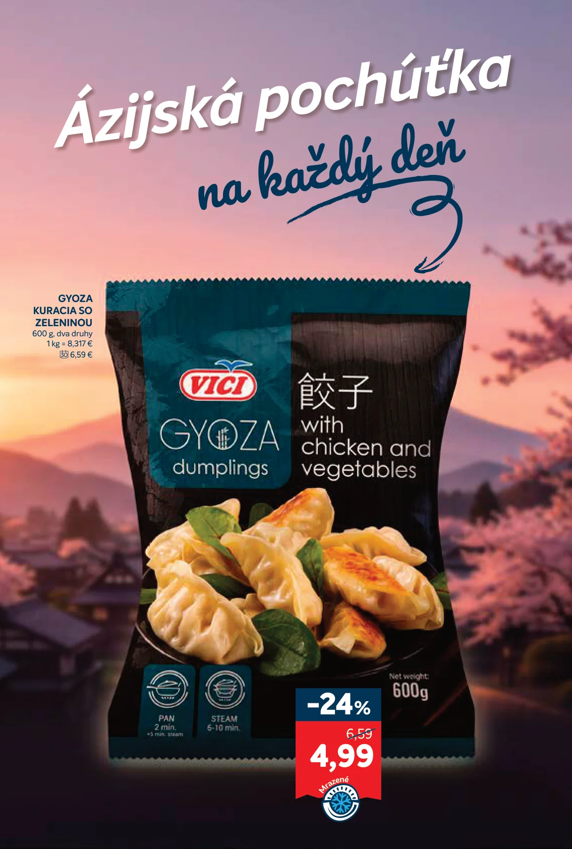 Kraj leták, strana 7 z 16 — GYOZA KURACIA SO ZELENINOU