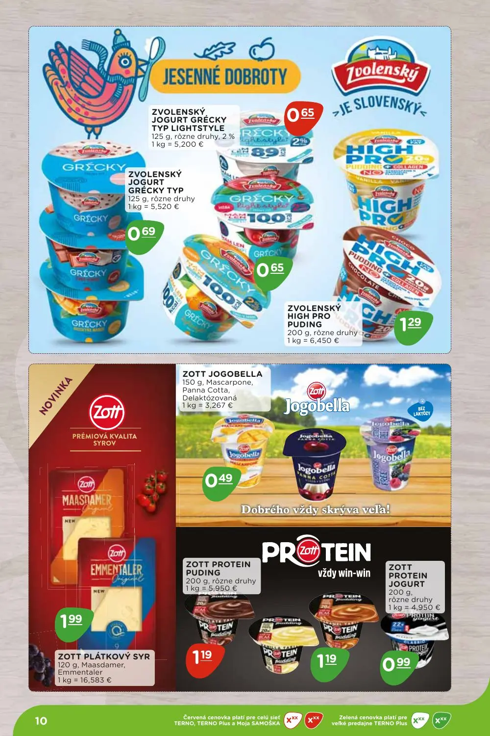 Terno leták, strana 10 z 36 — ZVOLENSKÝ JOGURT GRÉCKY TYP LIGHTSTYLE, ZVOLENSKÝ JOGURT GRÉCKY TYP LIGHTSTYLE, ZVOLENSKÝ JOGU…