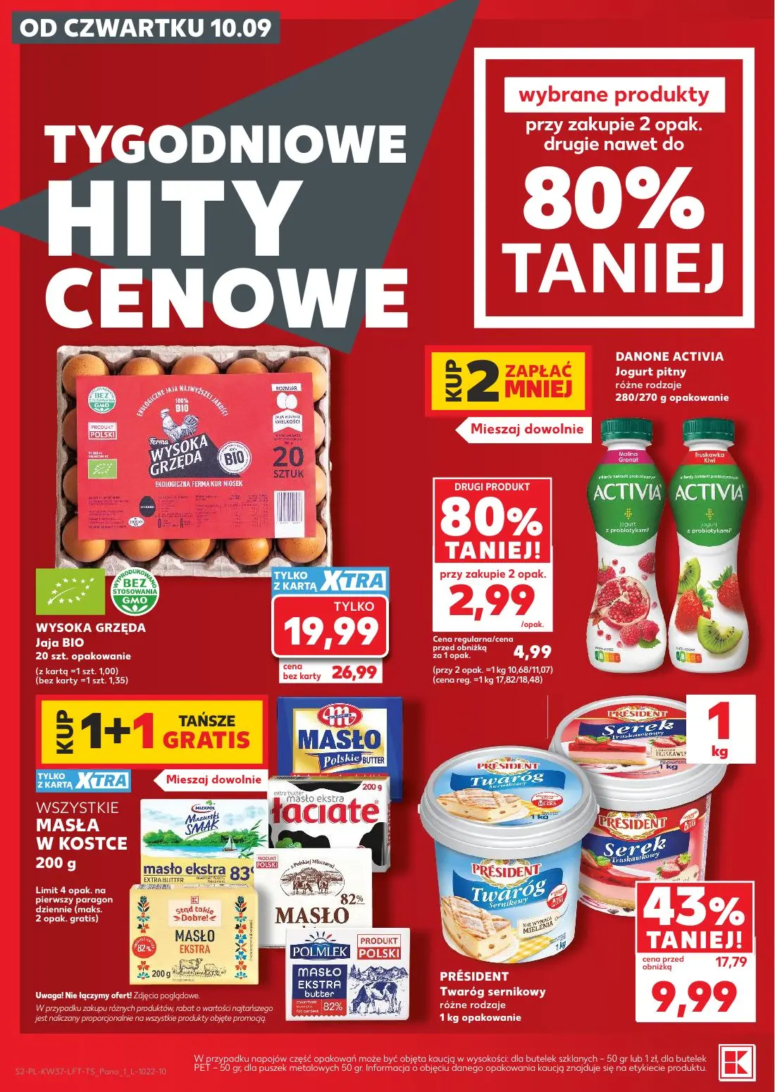 Kaufland gazetka, strona 2 z 65 — DANONE ACTIVIA Jogurt pitny różne rodzaje